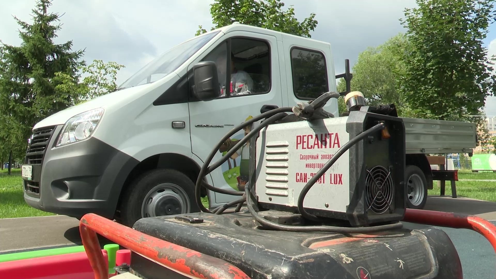 Реутов, детских площадки, ремонт, бригады, ГАЗель