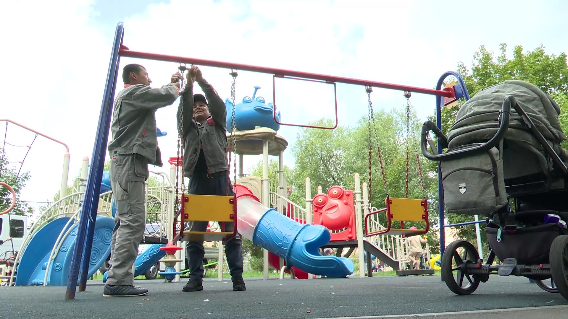 Реутов, детских площадки, ремонт, бригады, ГАЗель