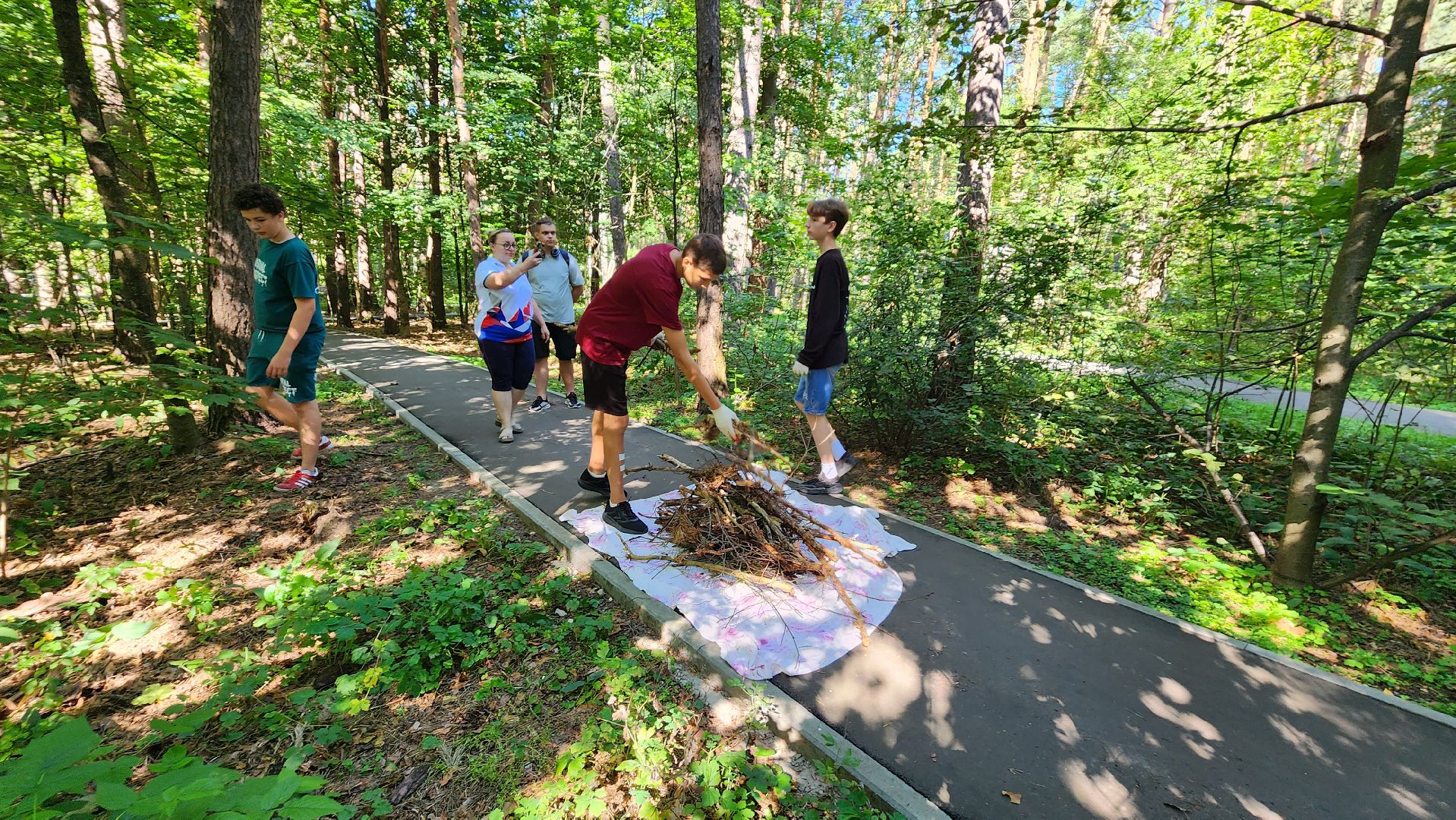 трудовые бригады, Протвино, ЦМИ, санитарная очистка, лагерь