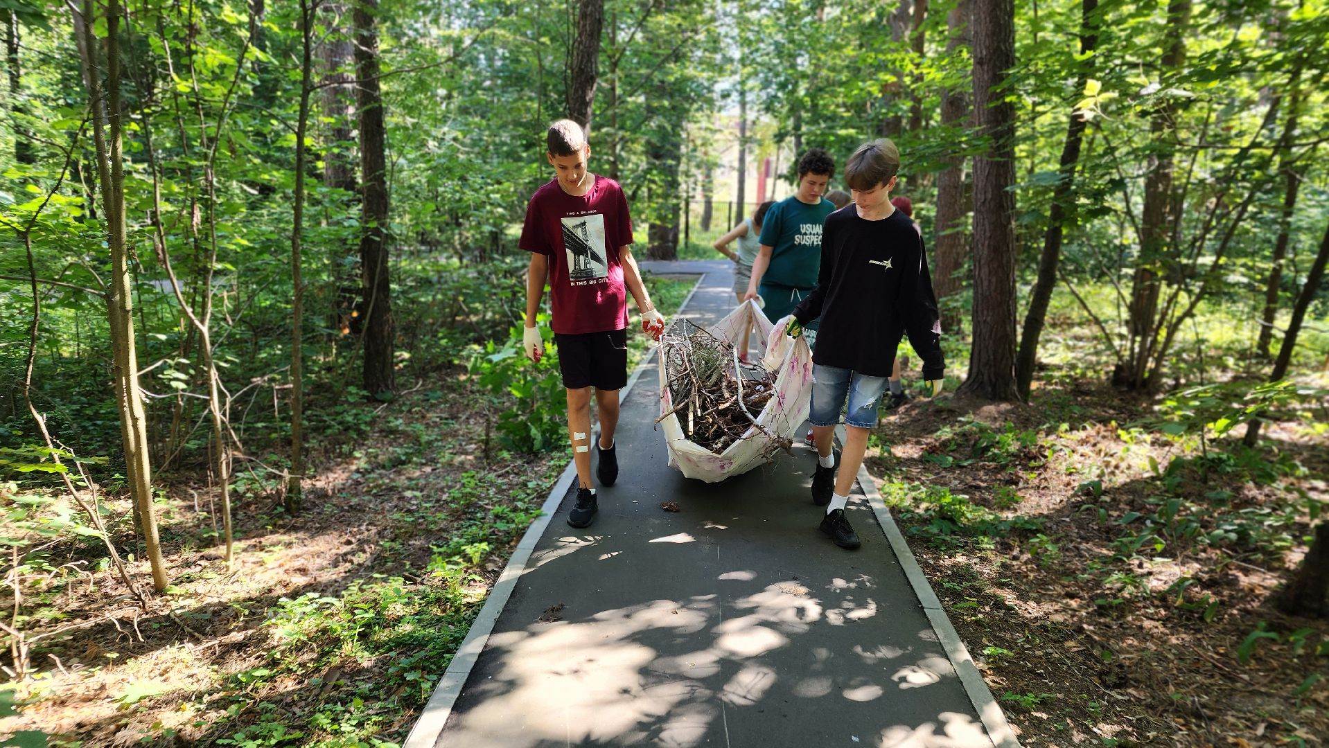 трудовые бригады, Протвино, ЦМИ, санитарная очистка, лагерь