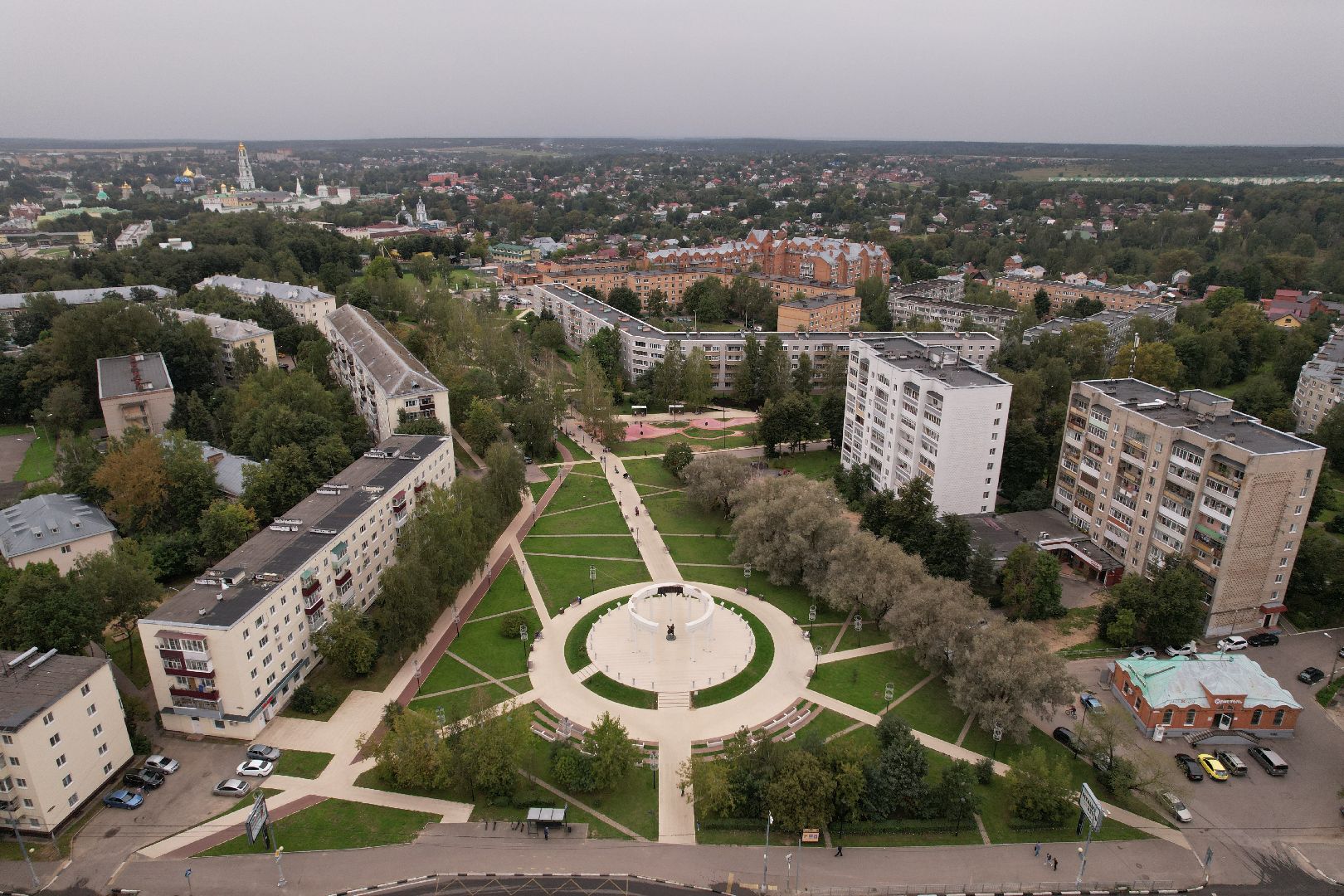 лавра, храмы, сергиев посад, видео с коптера,