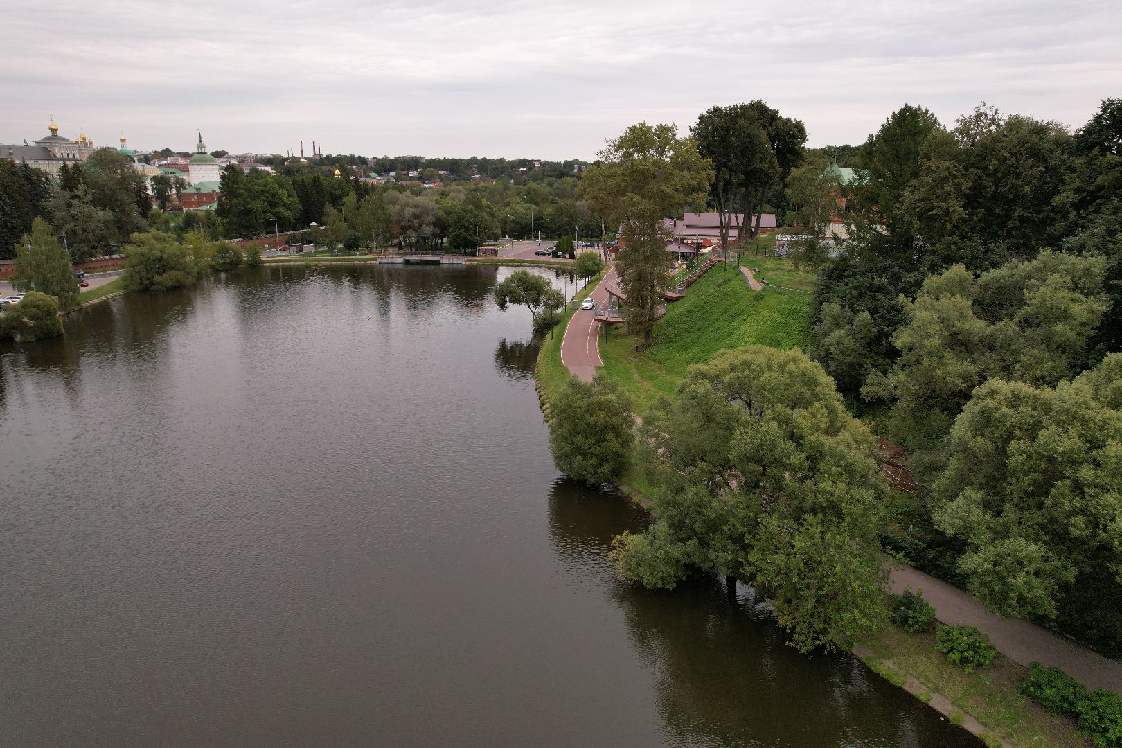 лавра, храмы, сергиев посад, видео с коптера,