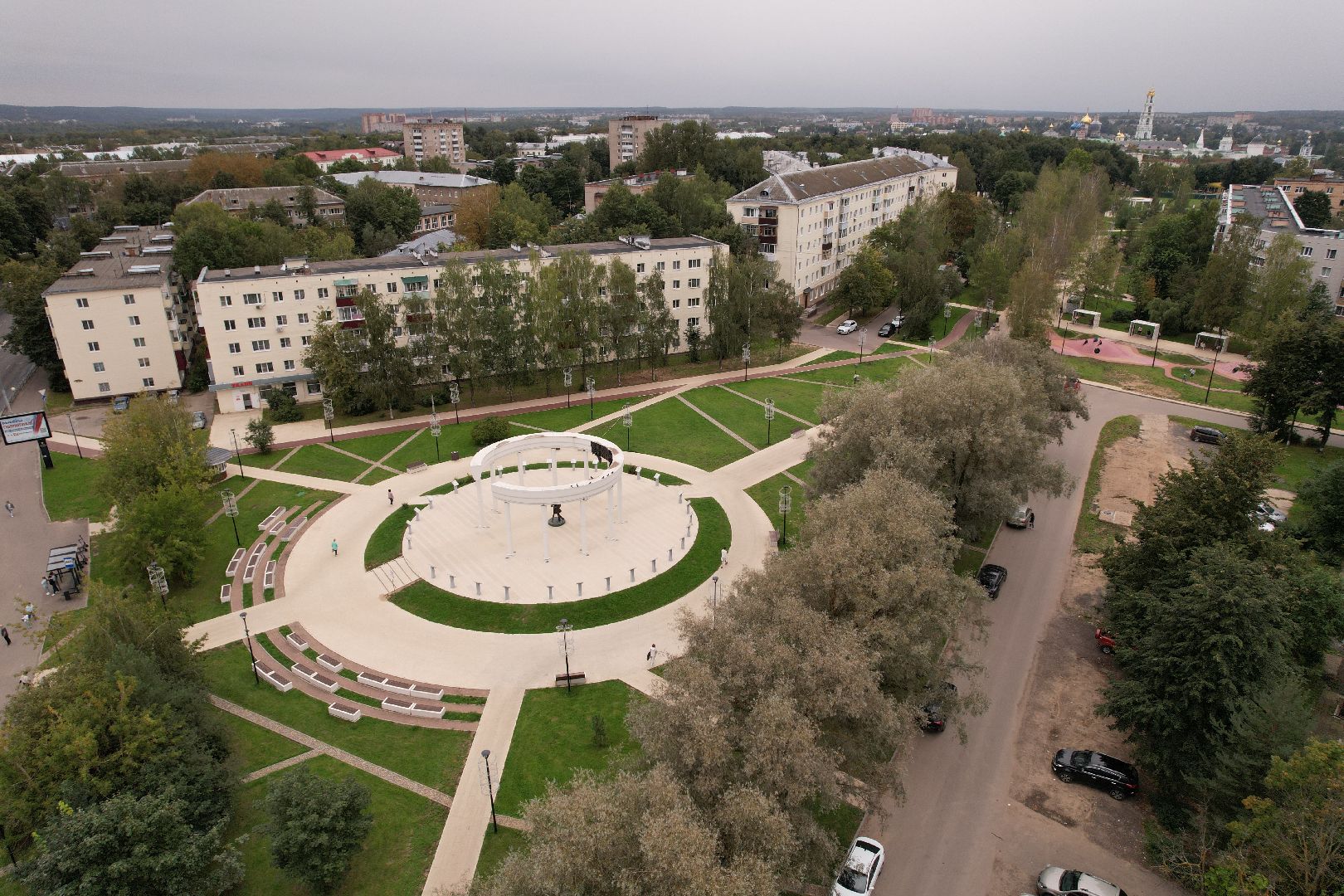 лавра, храмы, сергиев посад, видео с коптера,
