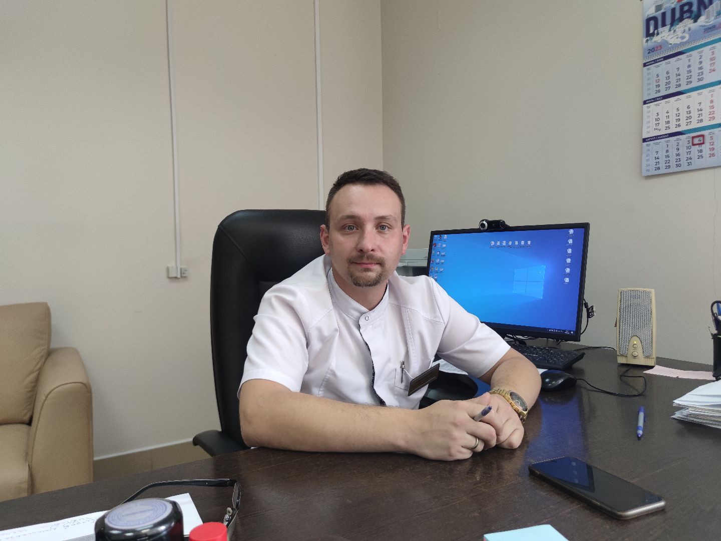 Спорт, здоровый образ жизни, заведующий поликлиникой, Дубненская больница, Дубна