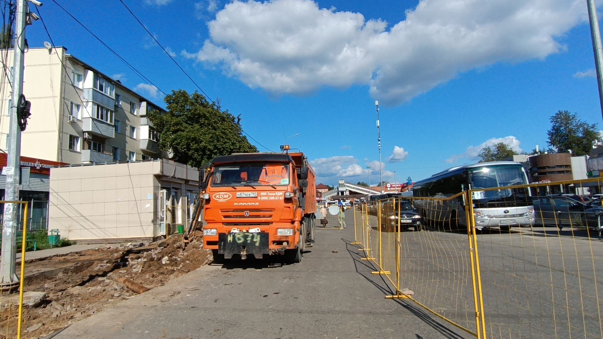 Лобня, благоустройство, тротуар