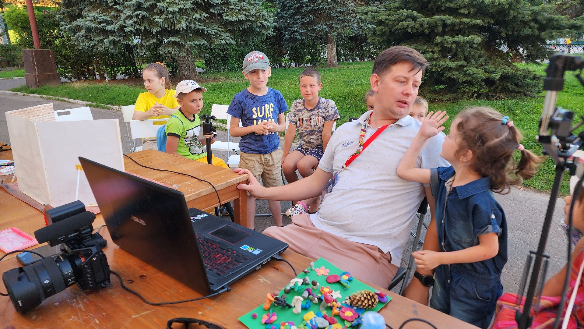 Ступино, островок, клякса, летняя школа анимации