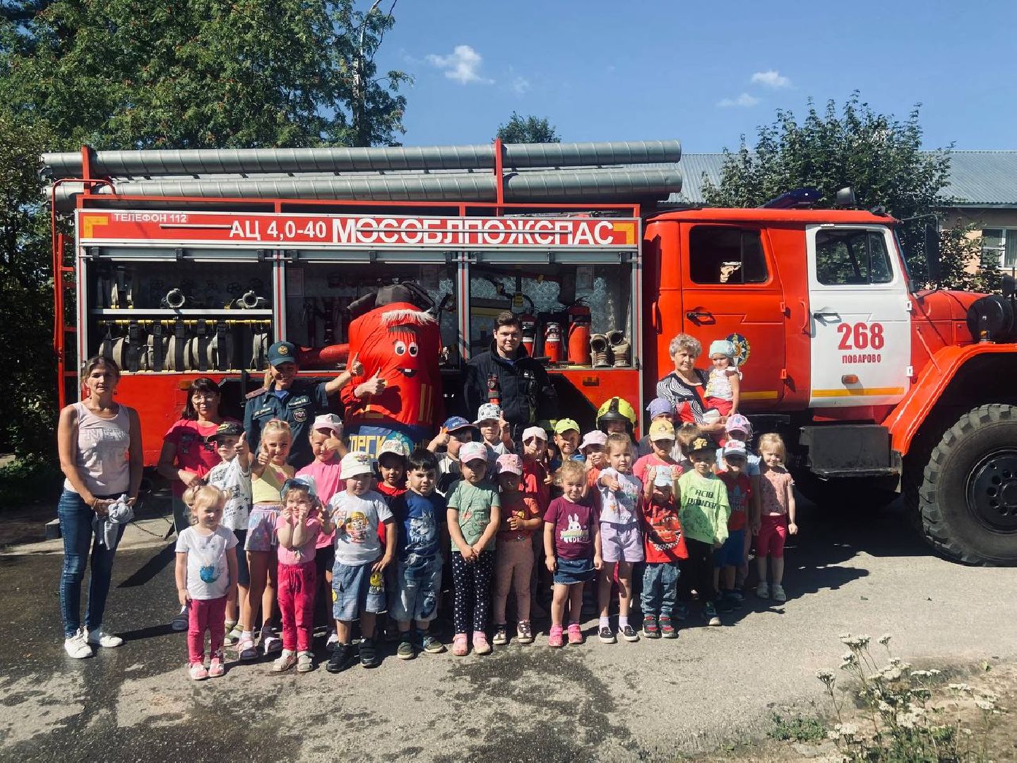 Солнечногорск, пожарные, урок, безопасность, профилактика, дети,