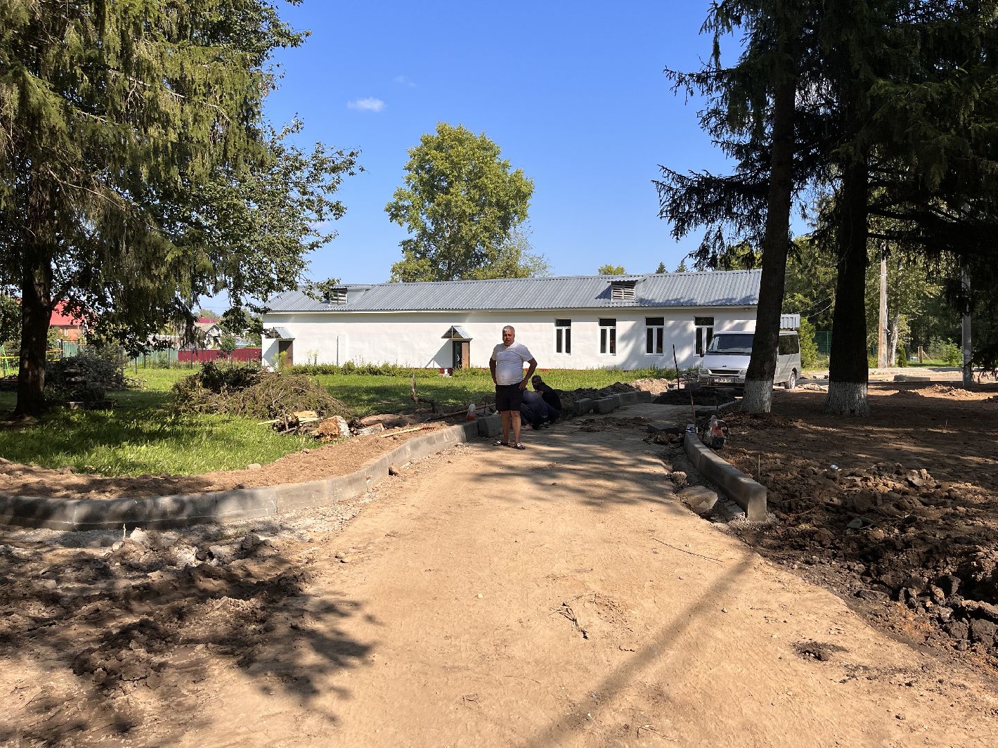 Шаховская, благоустройство, школа