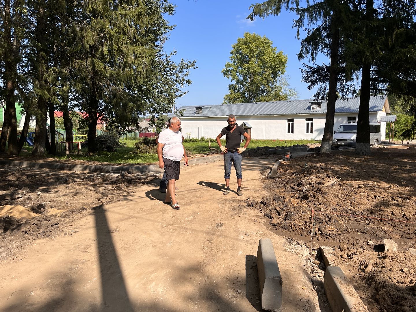 Шаховская, благоустройство, школа