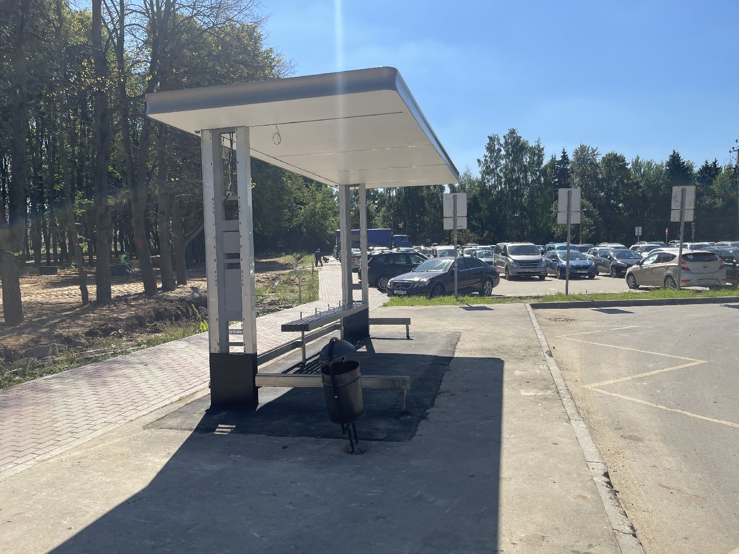 Лесной городок, благоустройство, остановка, станция, автобус, электричка, МЦД-4