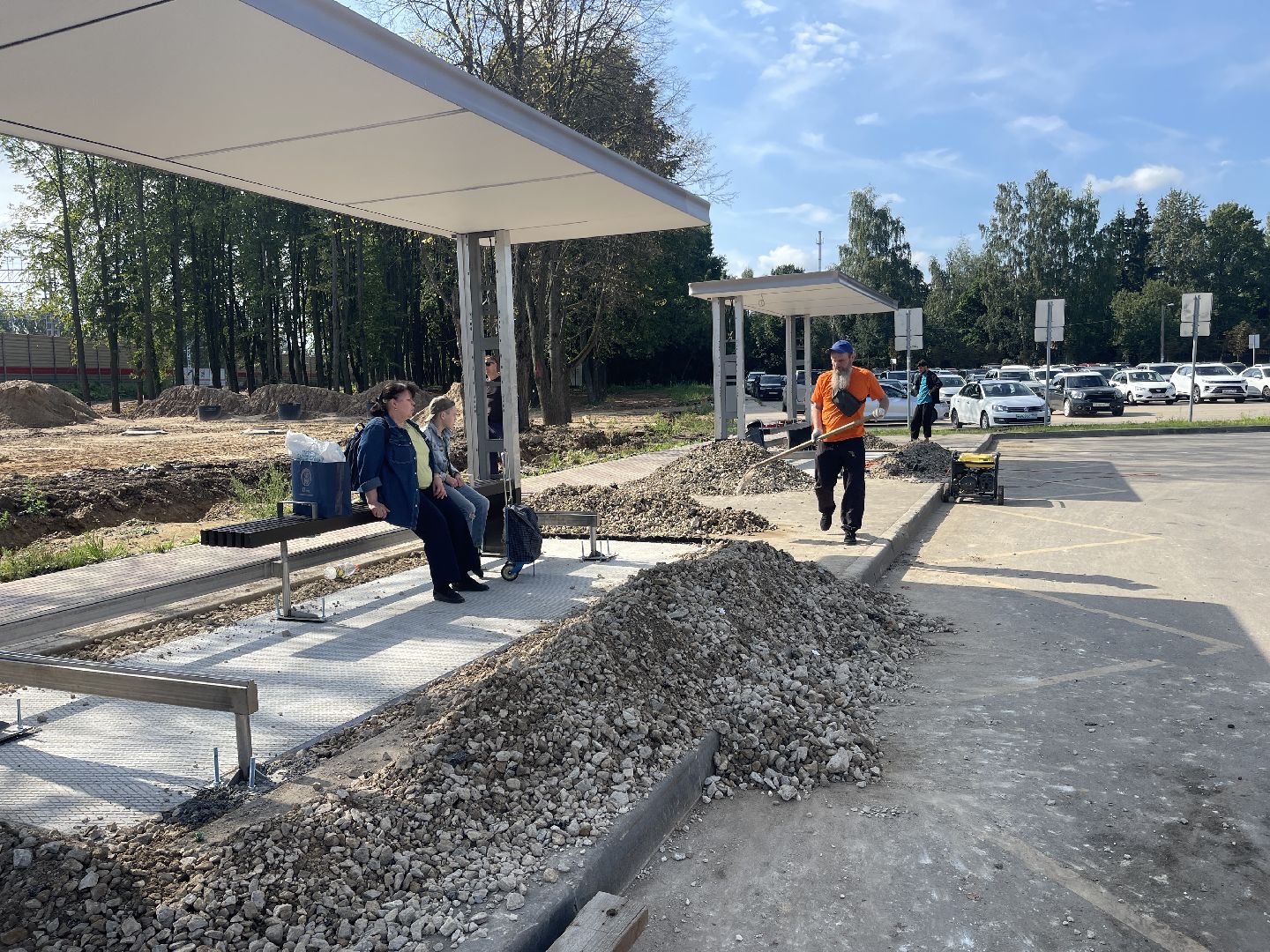 Лесной городок, благоустройство, остановка, станция, автобус, электричка, МЦД-4