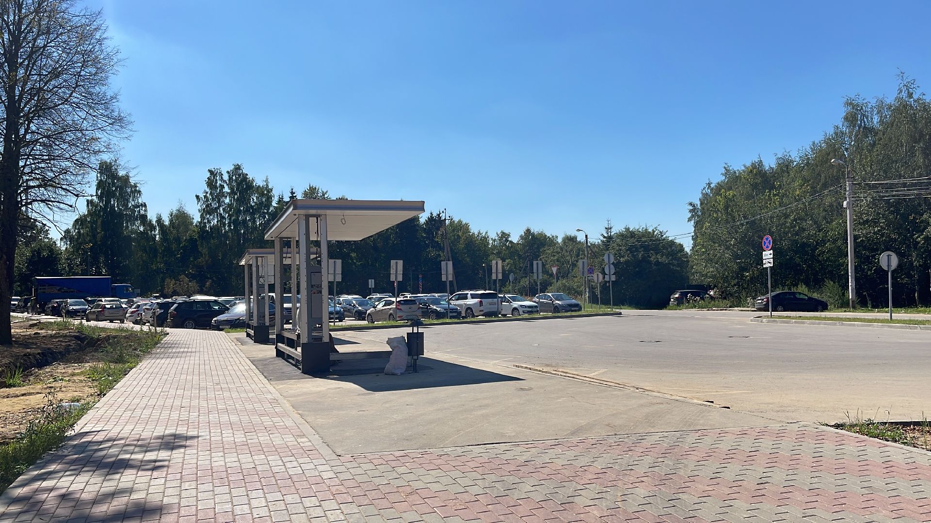 Лесной городок, благоустройство, остановка, станция, автобус, электричка, МЦД-4