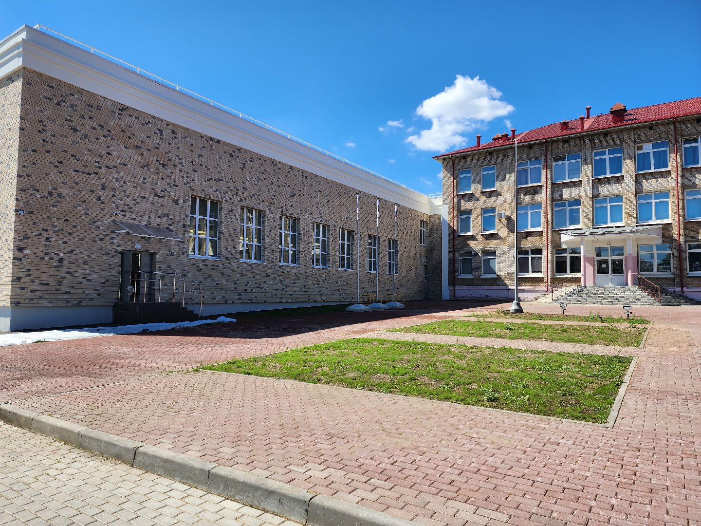 Раменское, строительство, новый корпус средней школы №6, детская игровая площадка