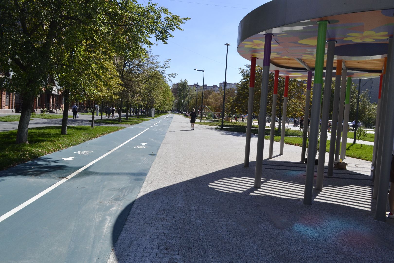 Балашиха, Подмосковье, благоустройство, парки, скверы, Бульвар цветов,МЦД-4