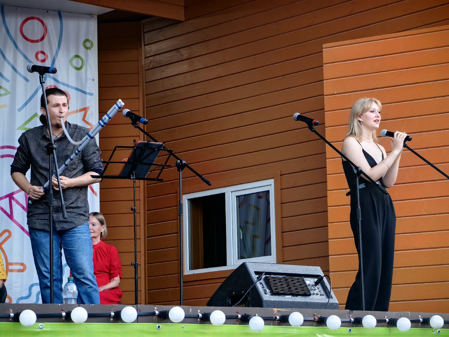 Концерт, ансамбль, театр, парк, атмосфера