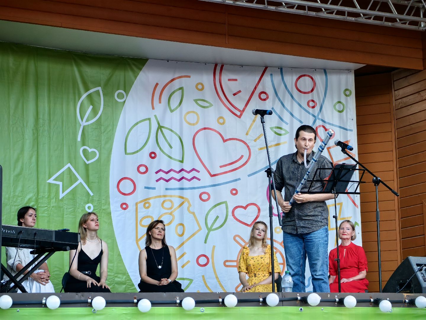 Концерт, ансамбль, театр, парк, атмосфера