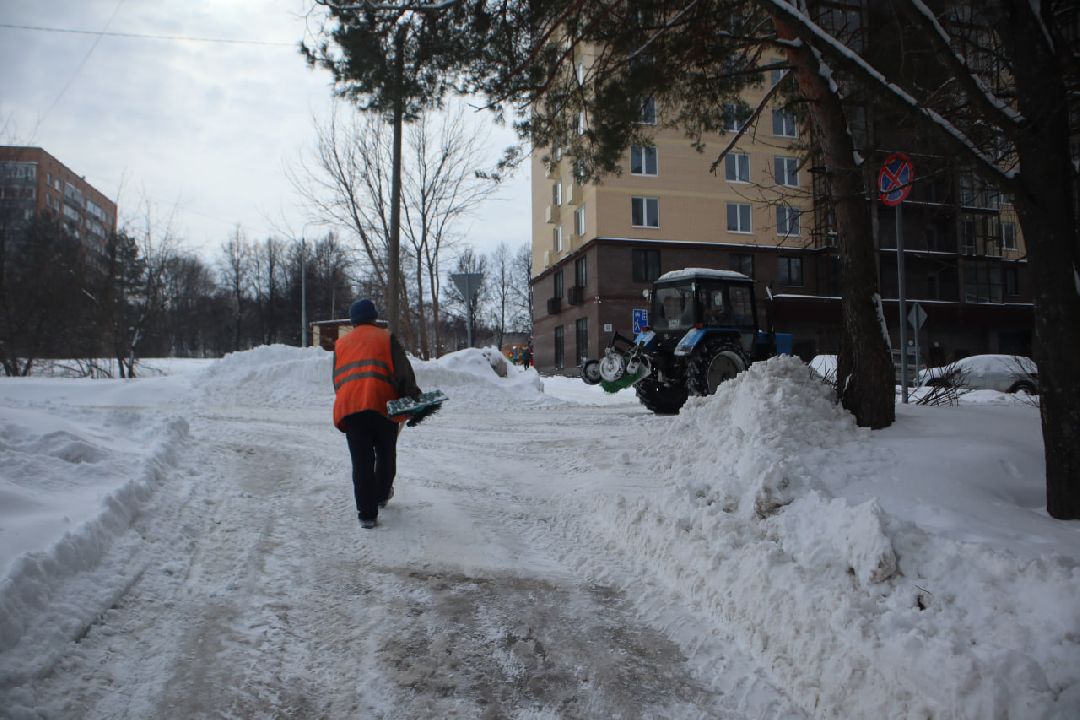 Пущино, уборка дорог, ЖКХ