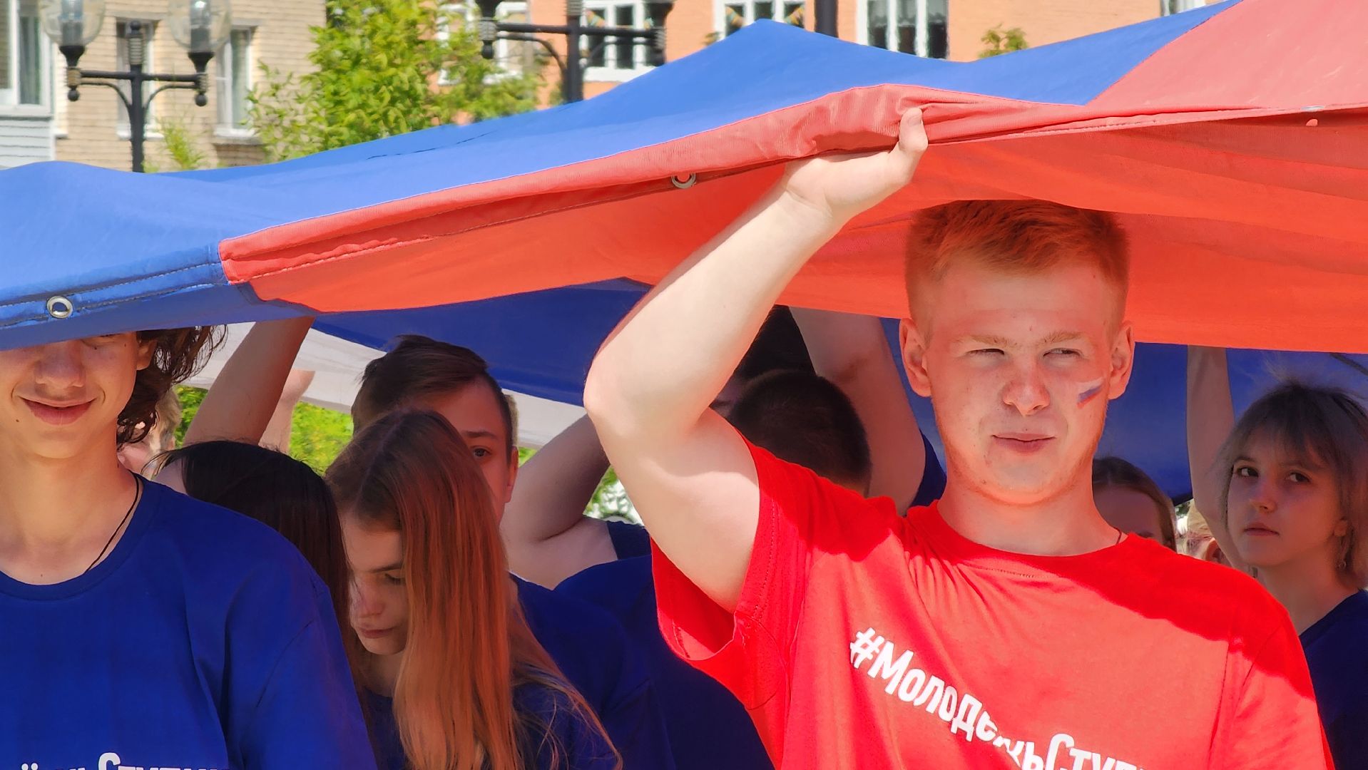 Ступино, флаг России, молодежь Ступино