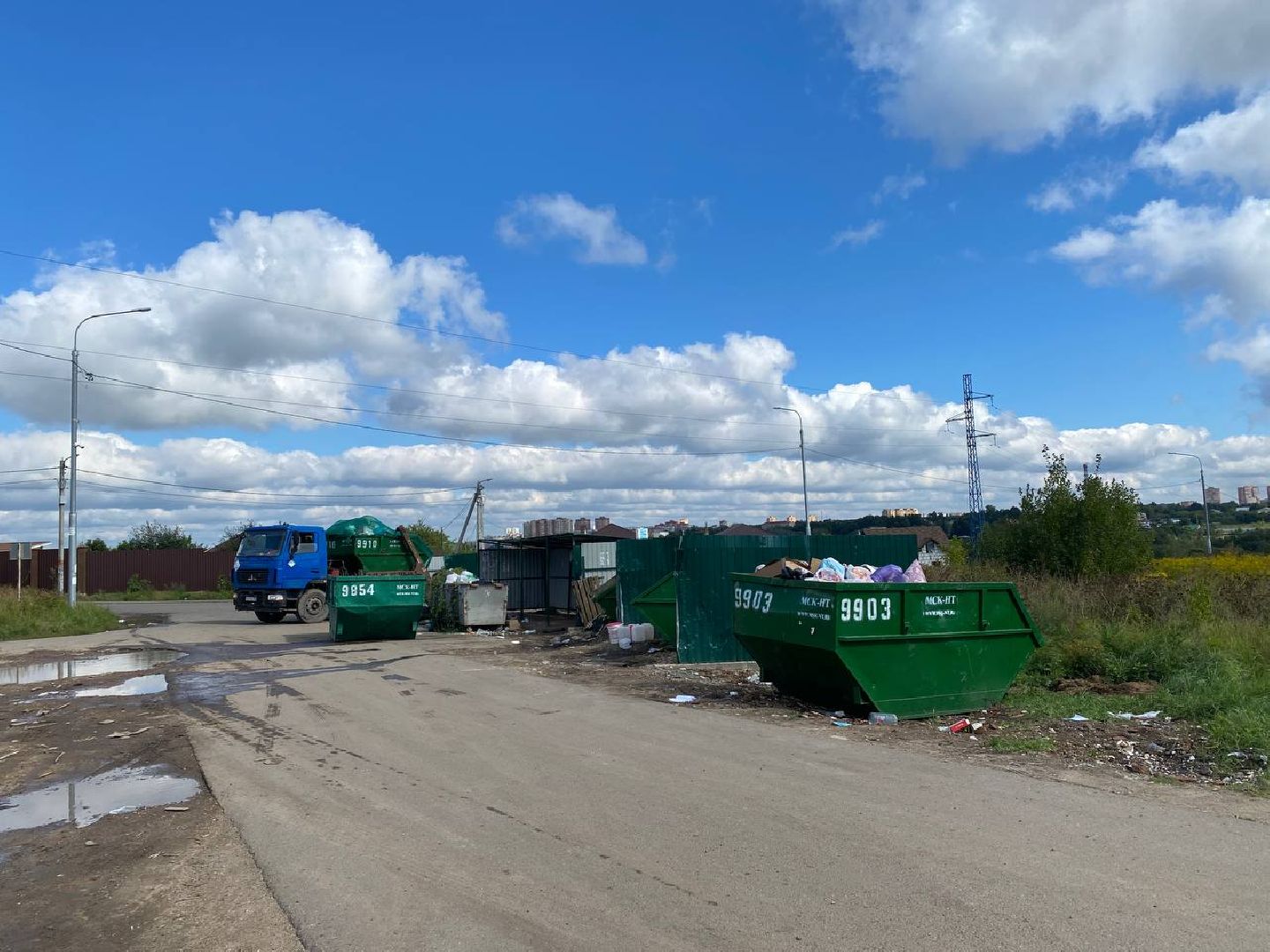 Чехов, ГУСТ, контейнерная площадка, серые возчики, рейд,