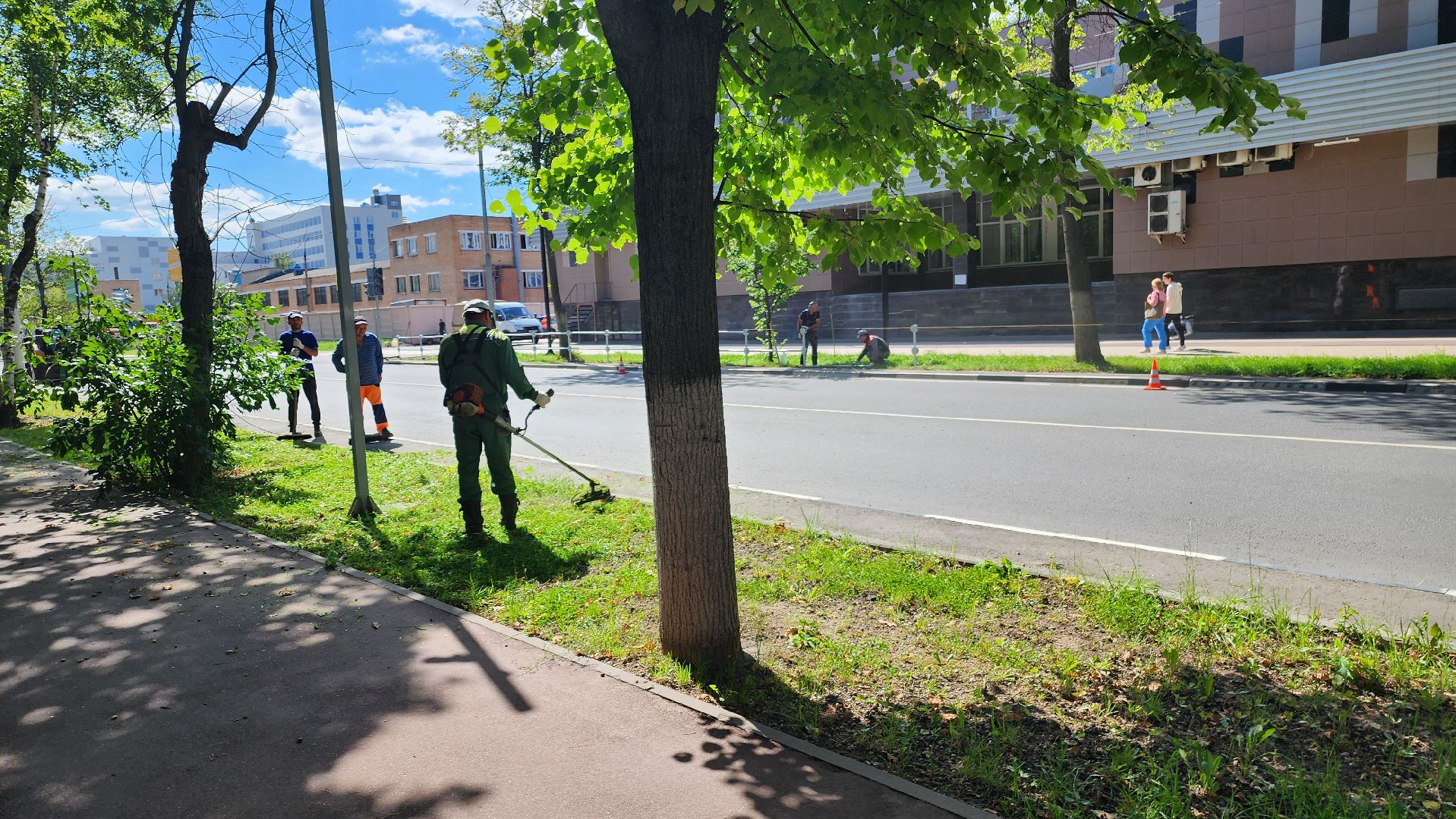 Долгопрудный, благоустройство, МФТИ, Физтех, ограждение, дорога, газон