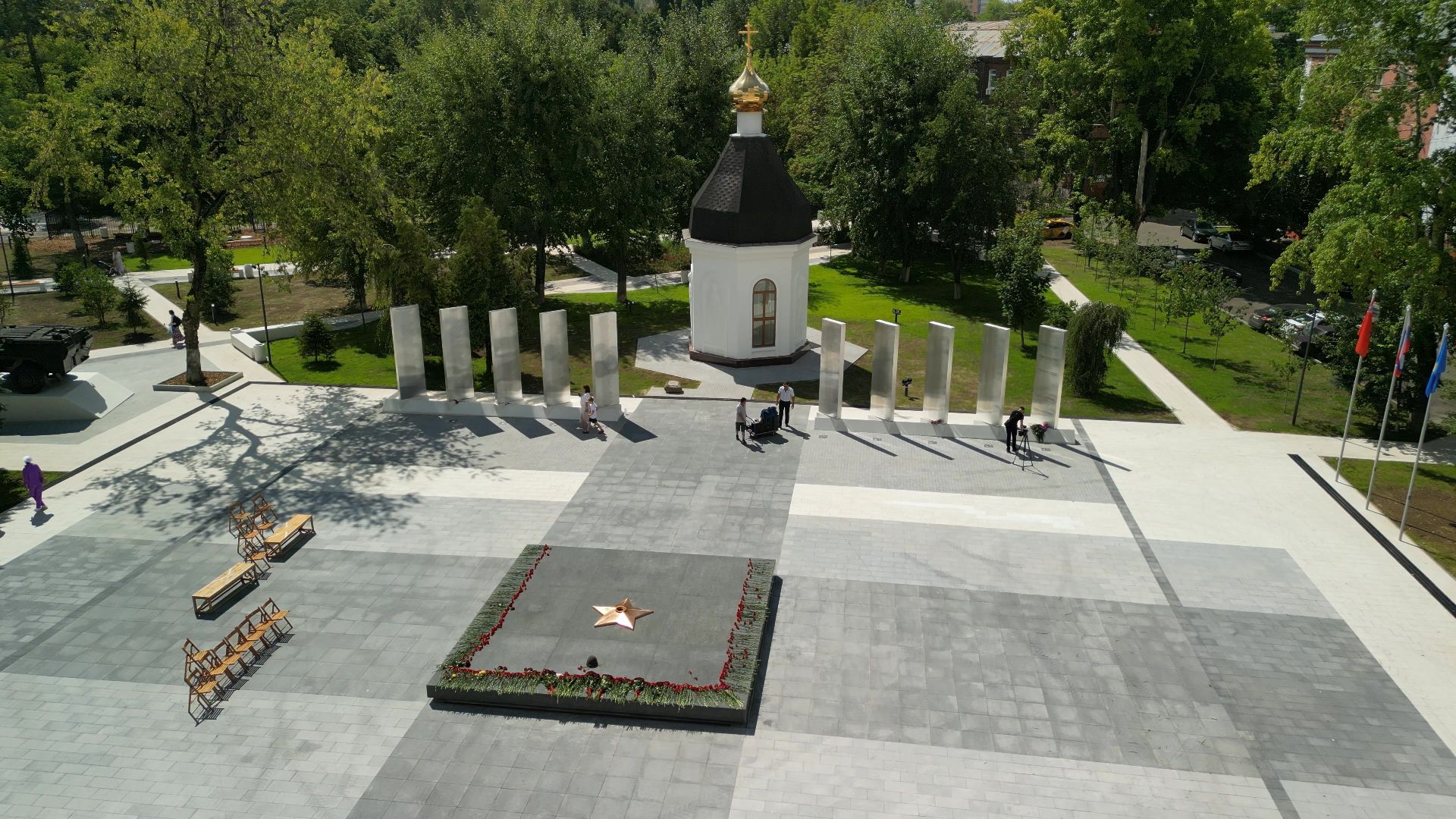 реутов, аллея славы, общество, место притяжения, видео с коптера,