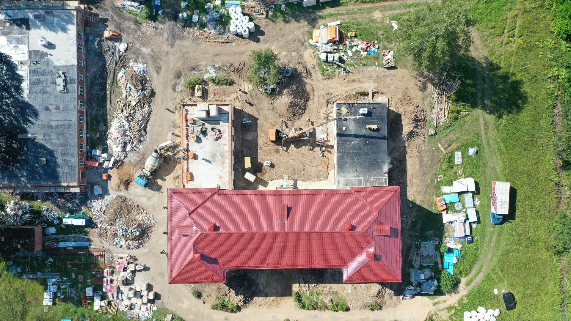 школа, волоколамск, образование, ремонт, видео с коптера,