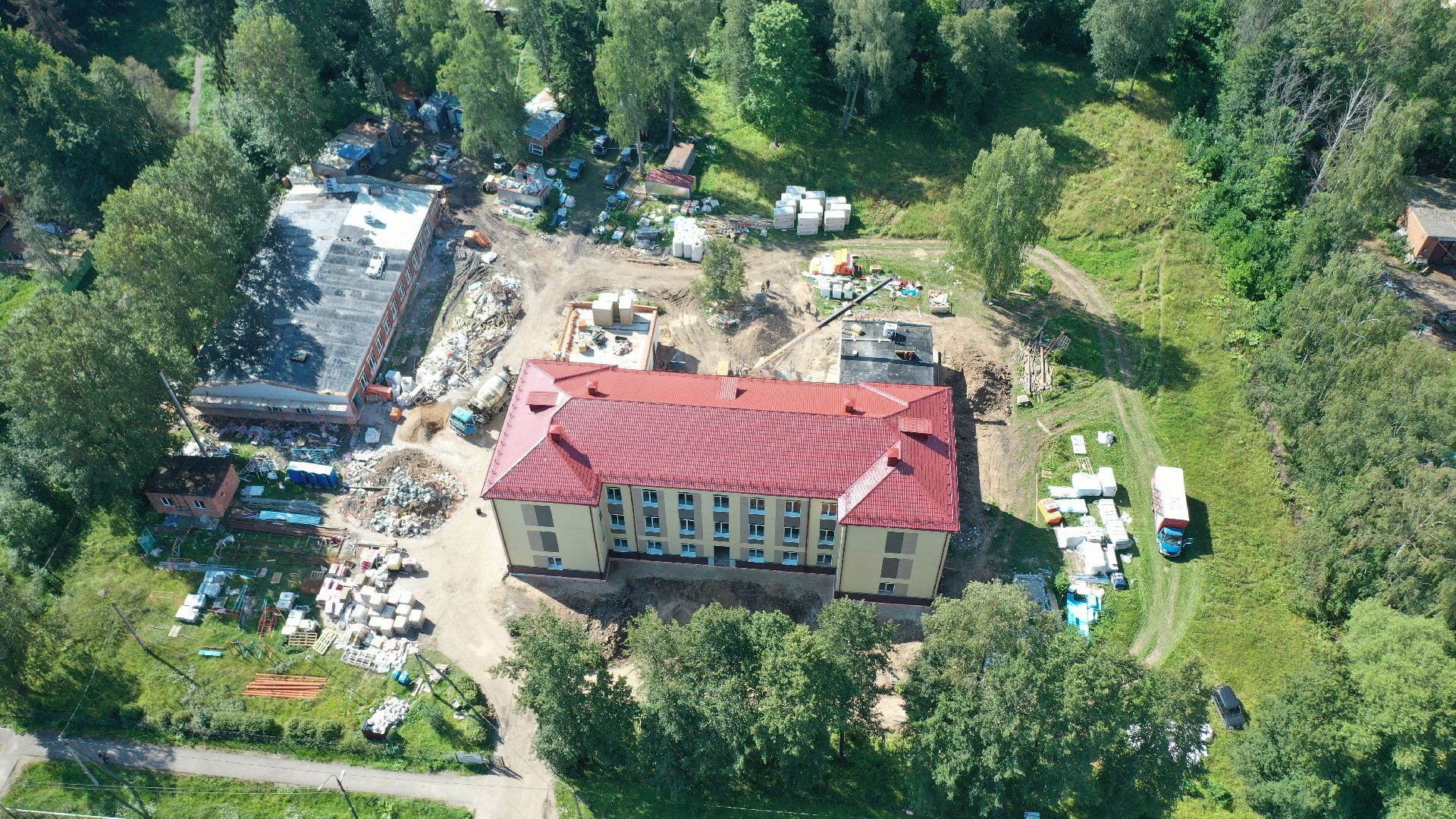 школа, волоколамск, образование, ремонт, видео с коптера,