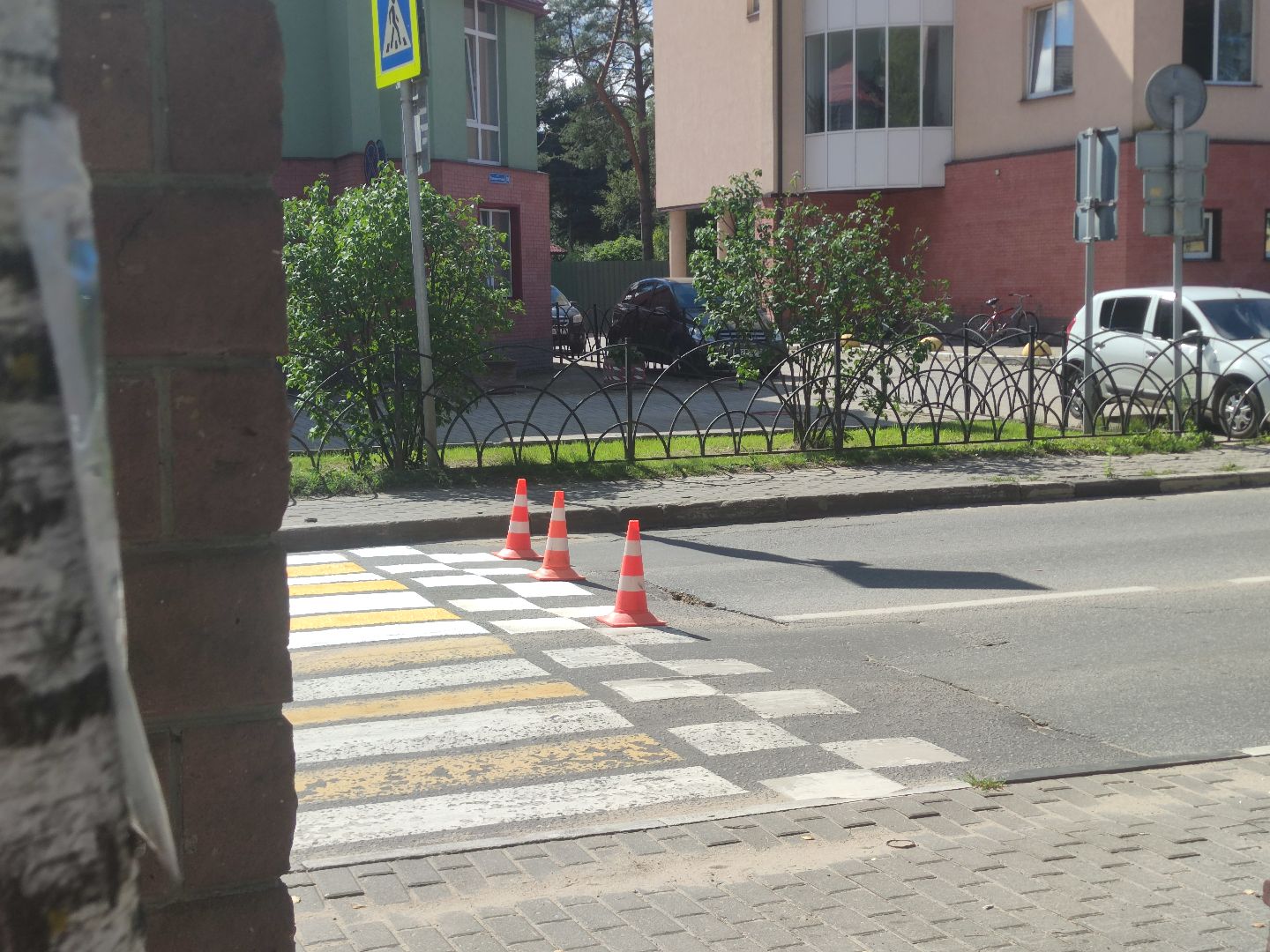 Дороги, разметка, пешеходный переход, Дубна