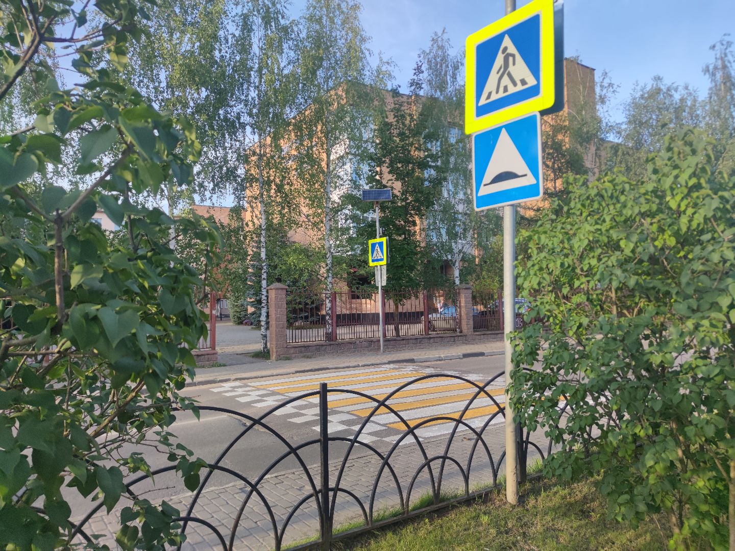 Дороги, разметка, пешеходный переход, Дубна