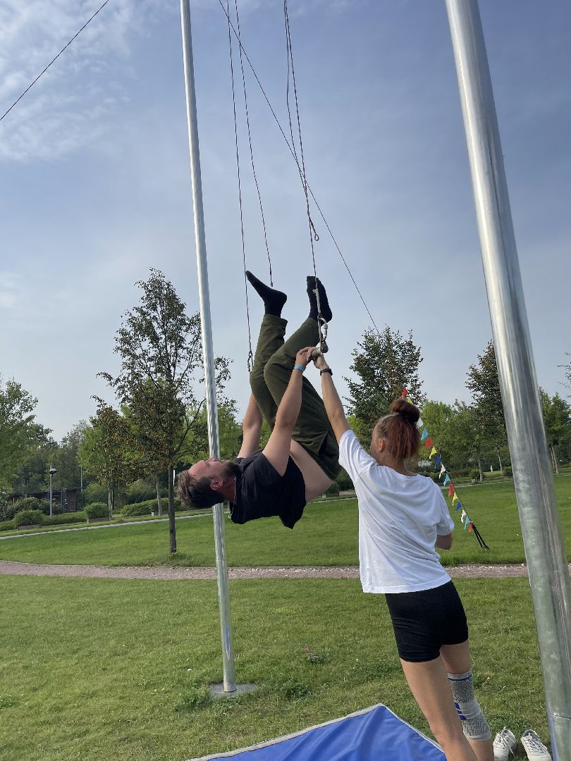 Одинцово, Сколково, спорт, трапеция, трюк, трюкач, акробат, гимнаст, каскадёр, испытано на себе, журналист - акробат