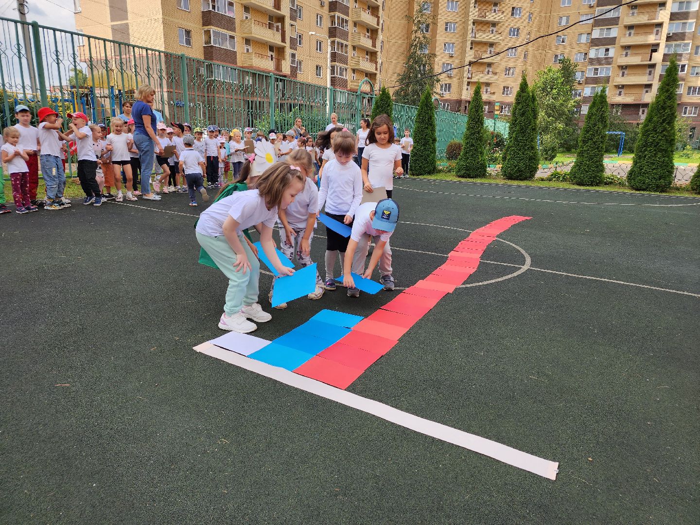 дети, детский сад, праздник, день флага, Лосино-Петровский