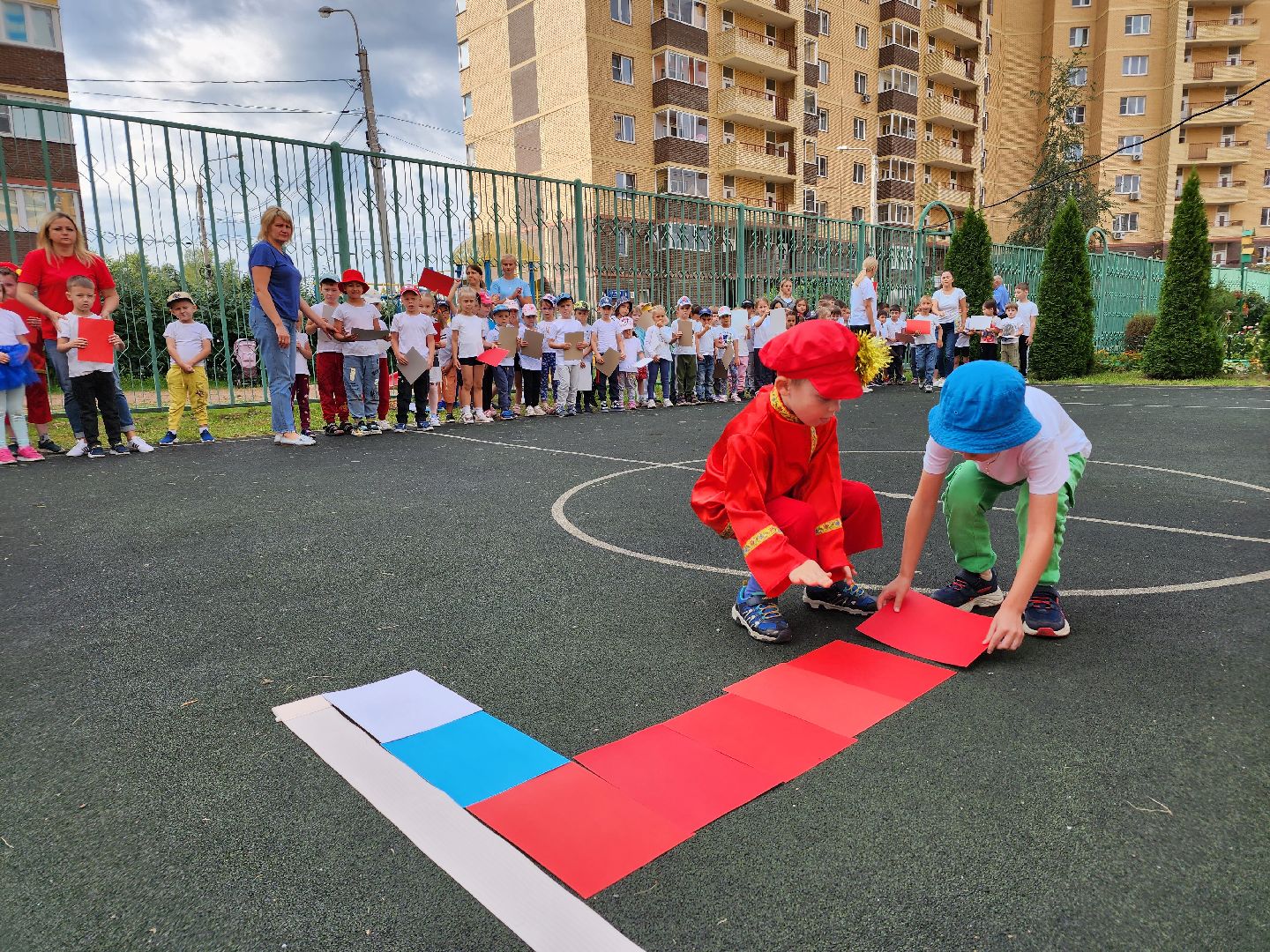 дети, детский сад, праздник, день флага, Лосино-Петровский