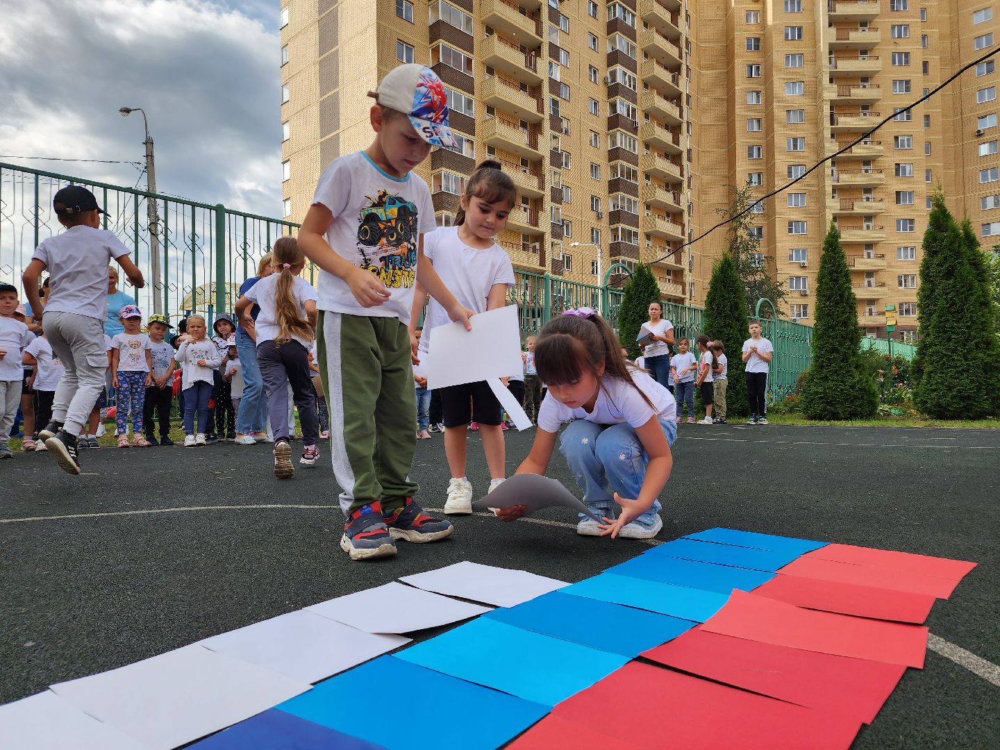 дети, детский сад, праздник, день флага, Лосино-Петровский