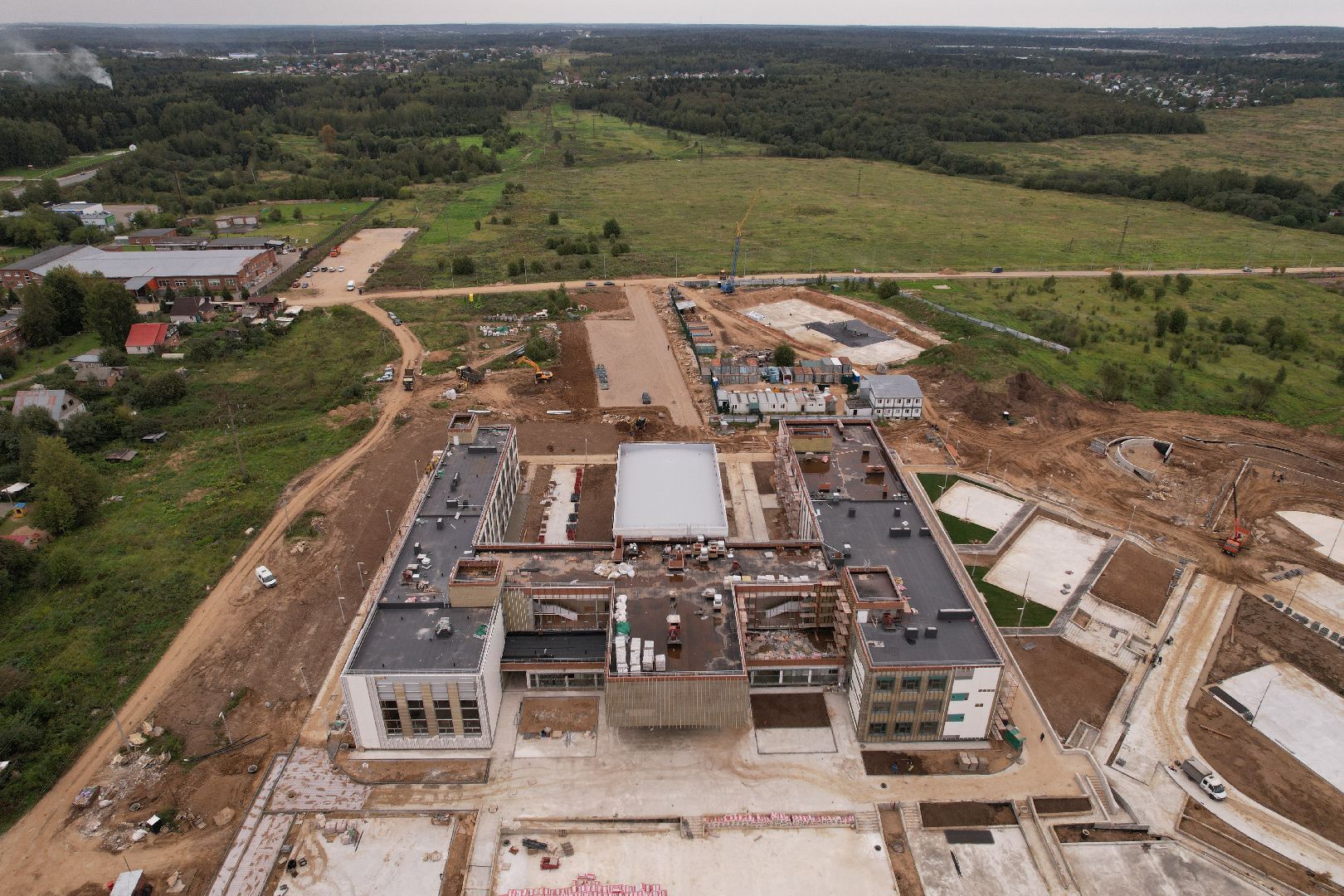 школа, садик,видео с коптера,