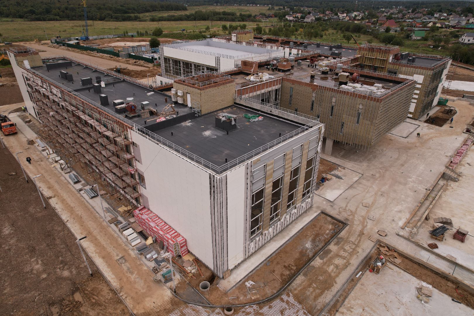 школа, садик,видео с коптера,