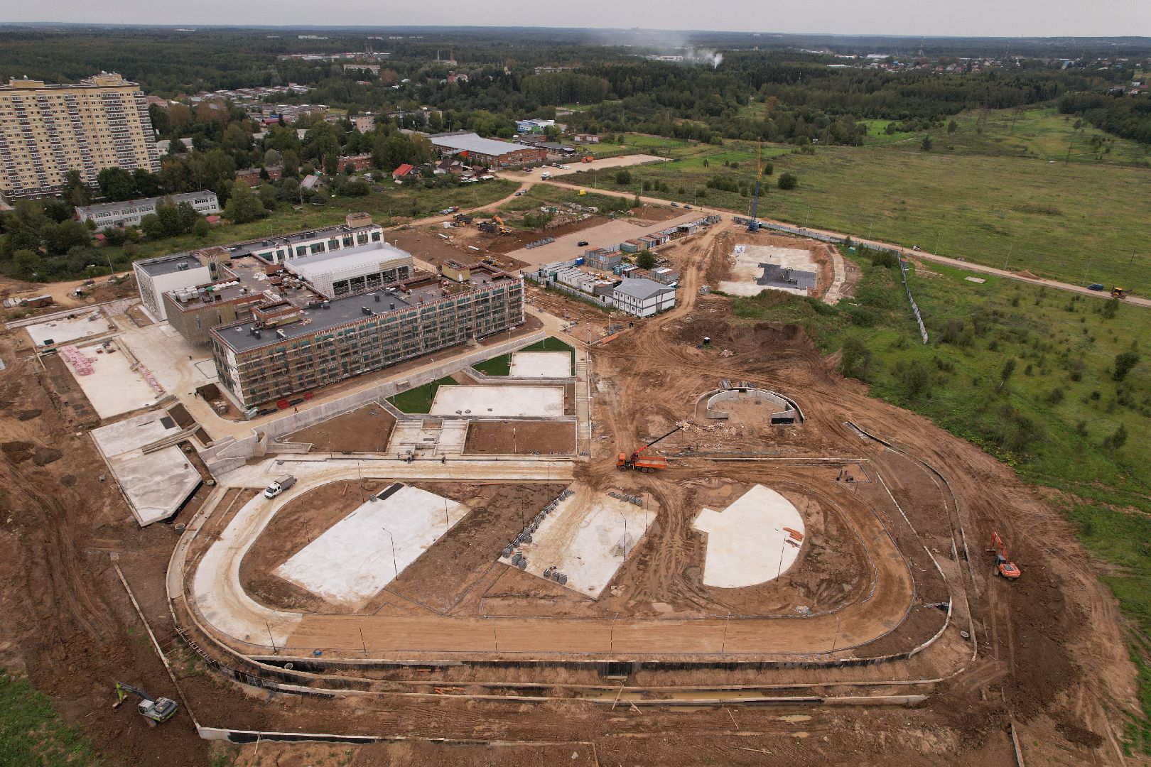 школа, садик,видео с коптера,