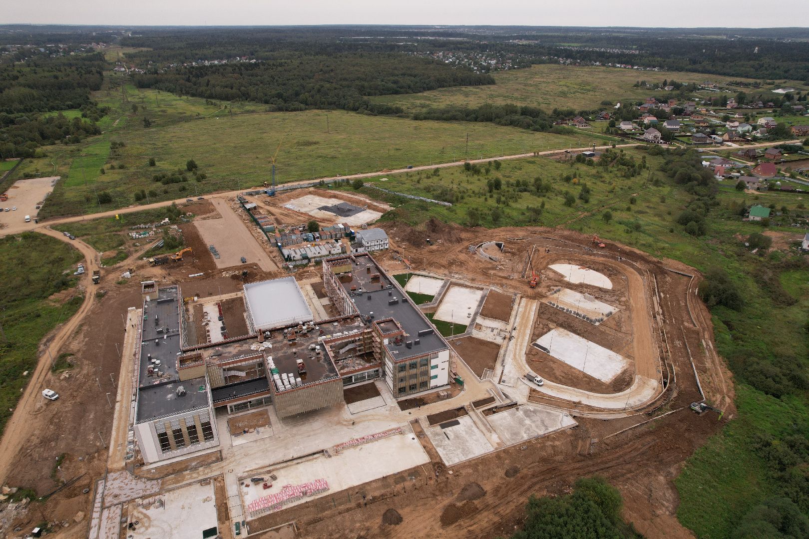 школа, садик,видео с коптера,