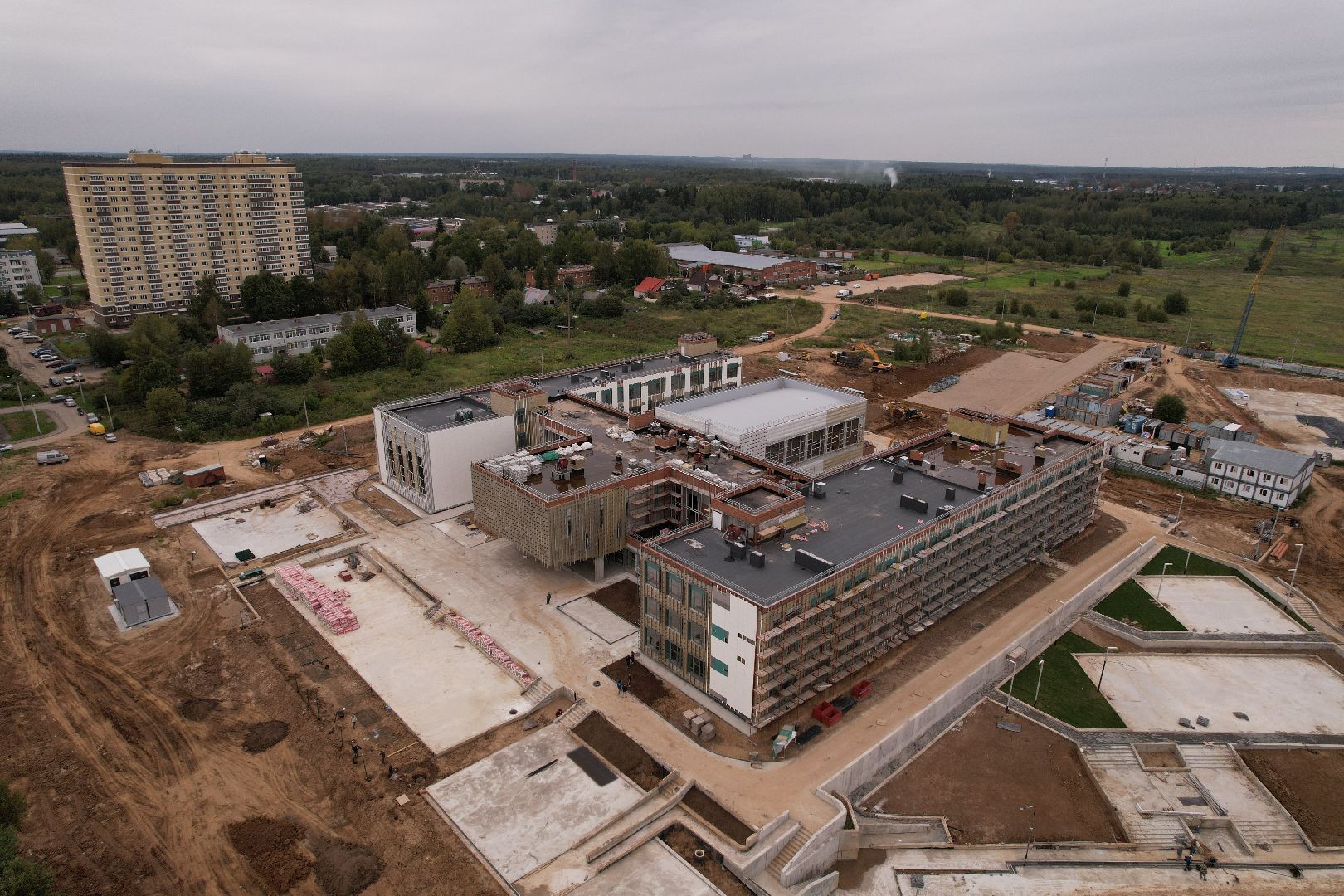 школа, садик,видео с коптера,