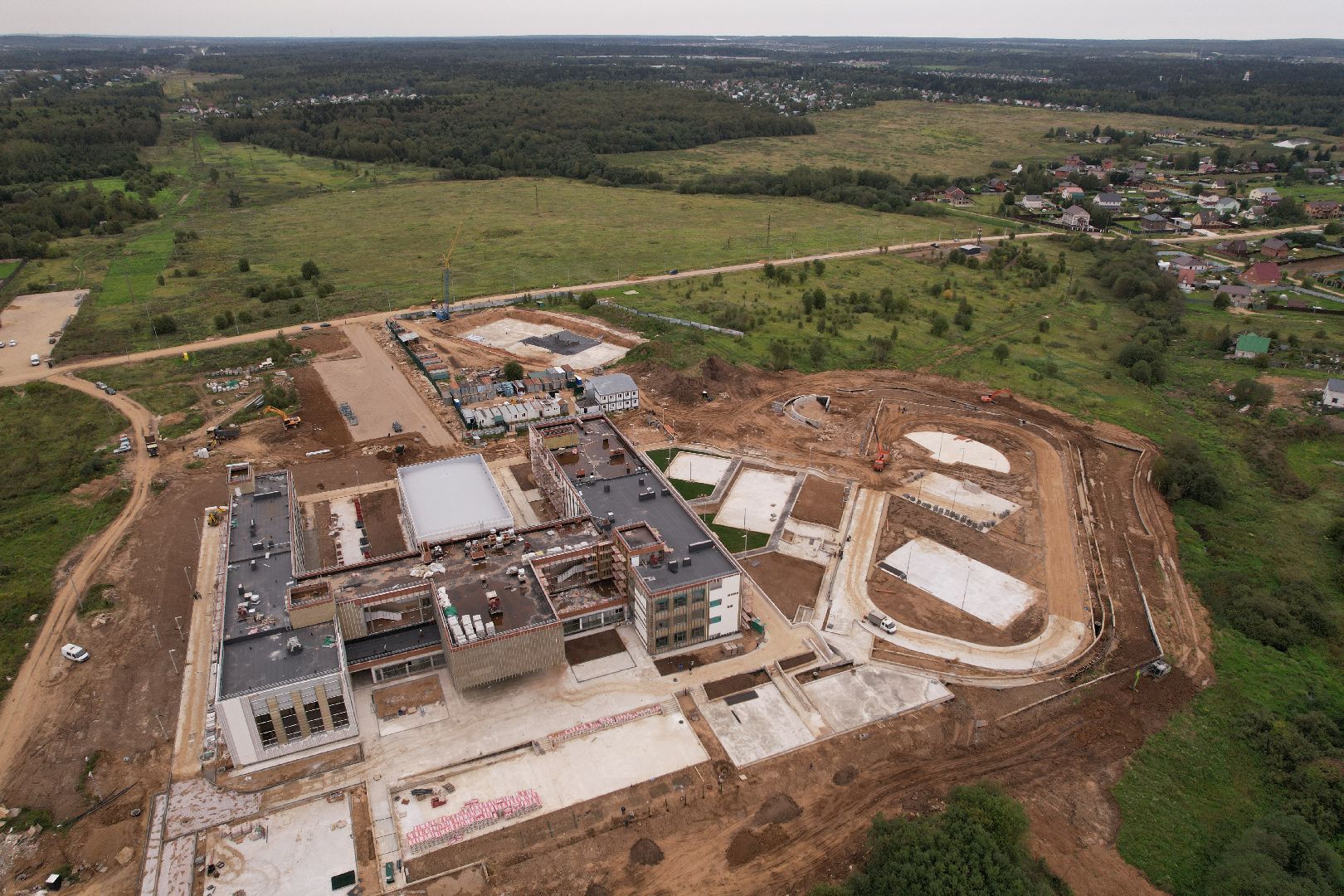 школа, садик,видео с коптера,