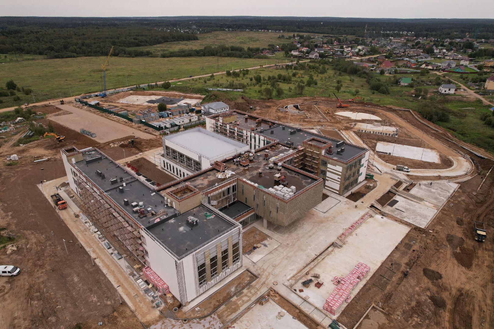 школа, садик,видео с коптера,