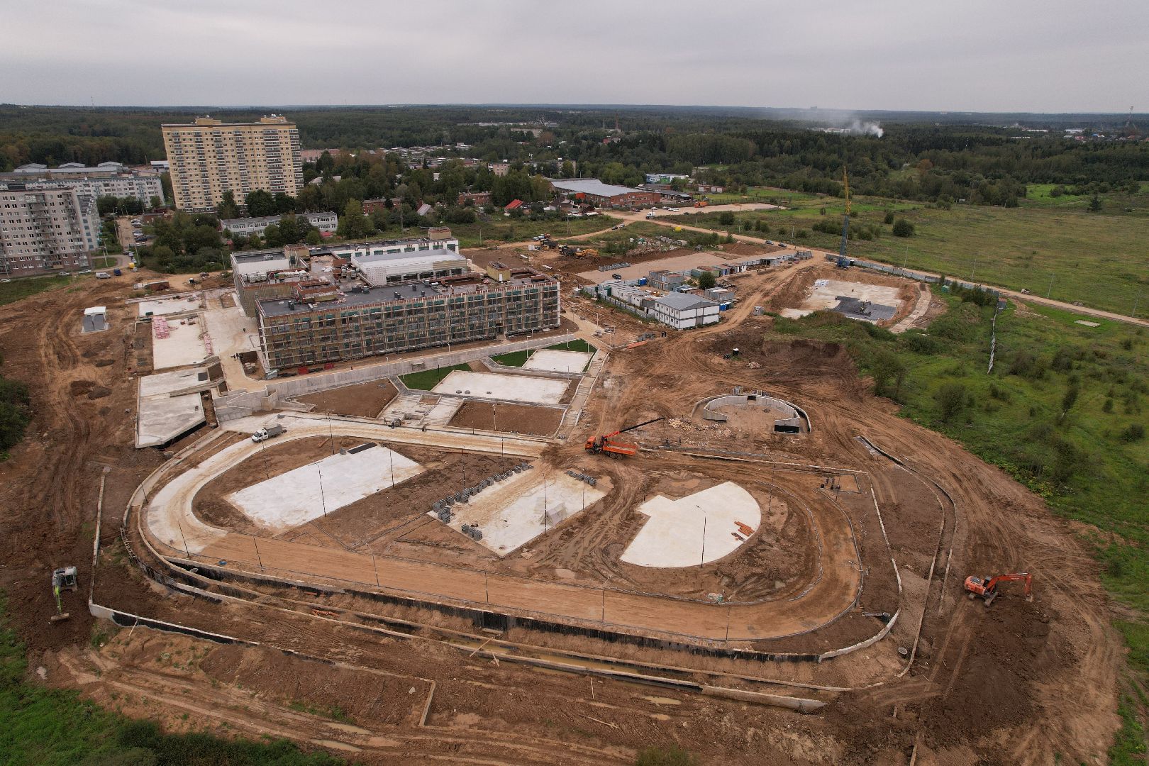 школа, садик,видео с коптера,