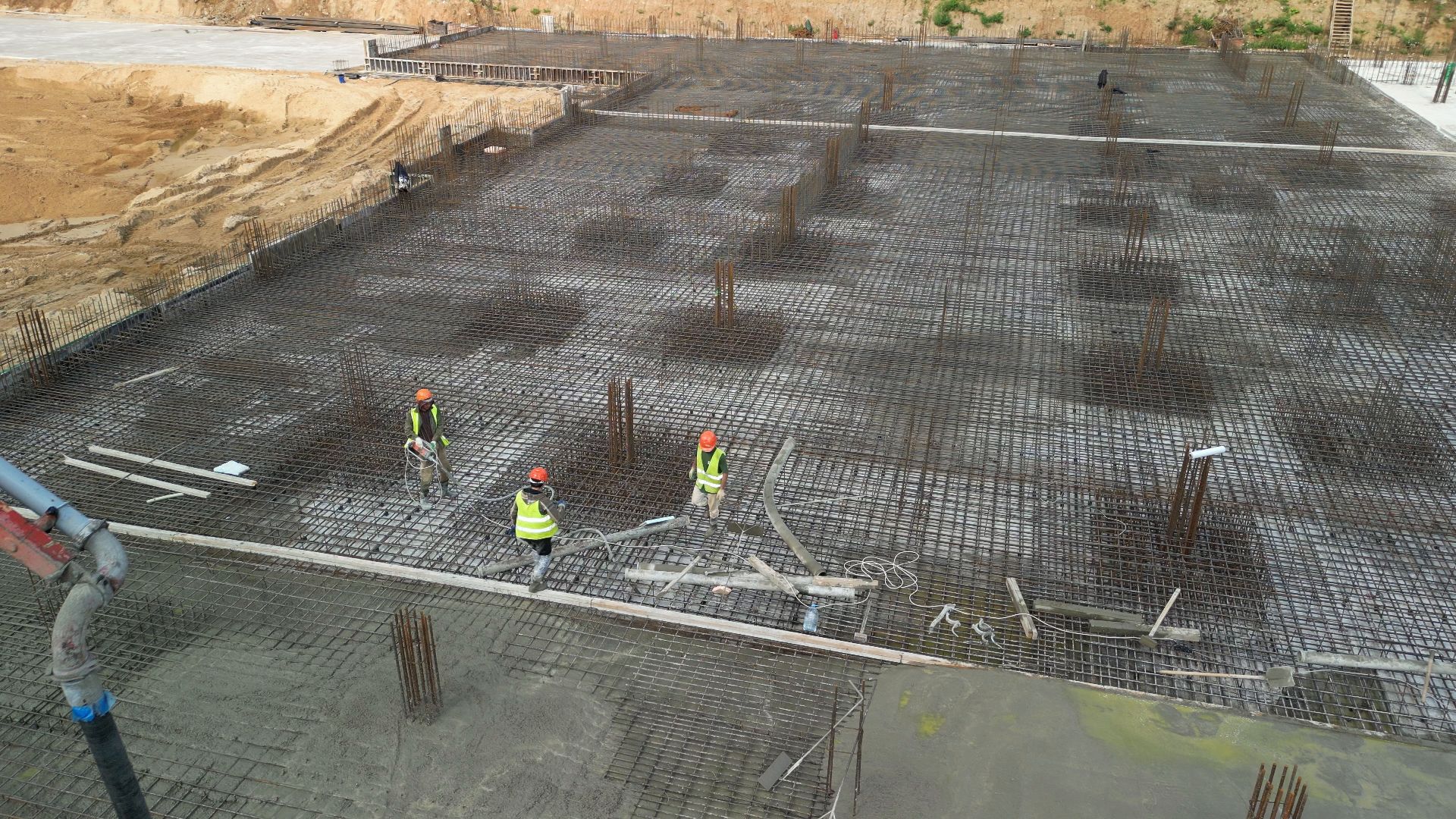 школа, строительство,видео с коптера,