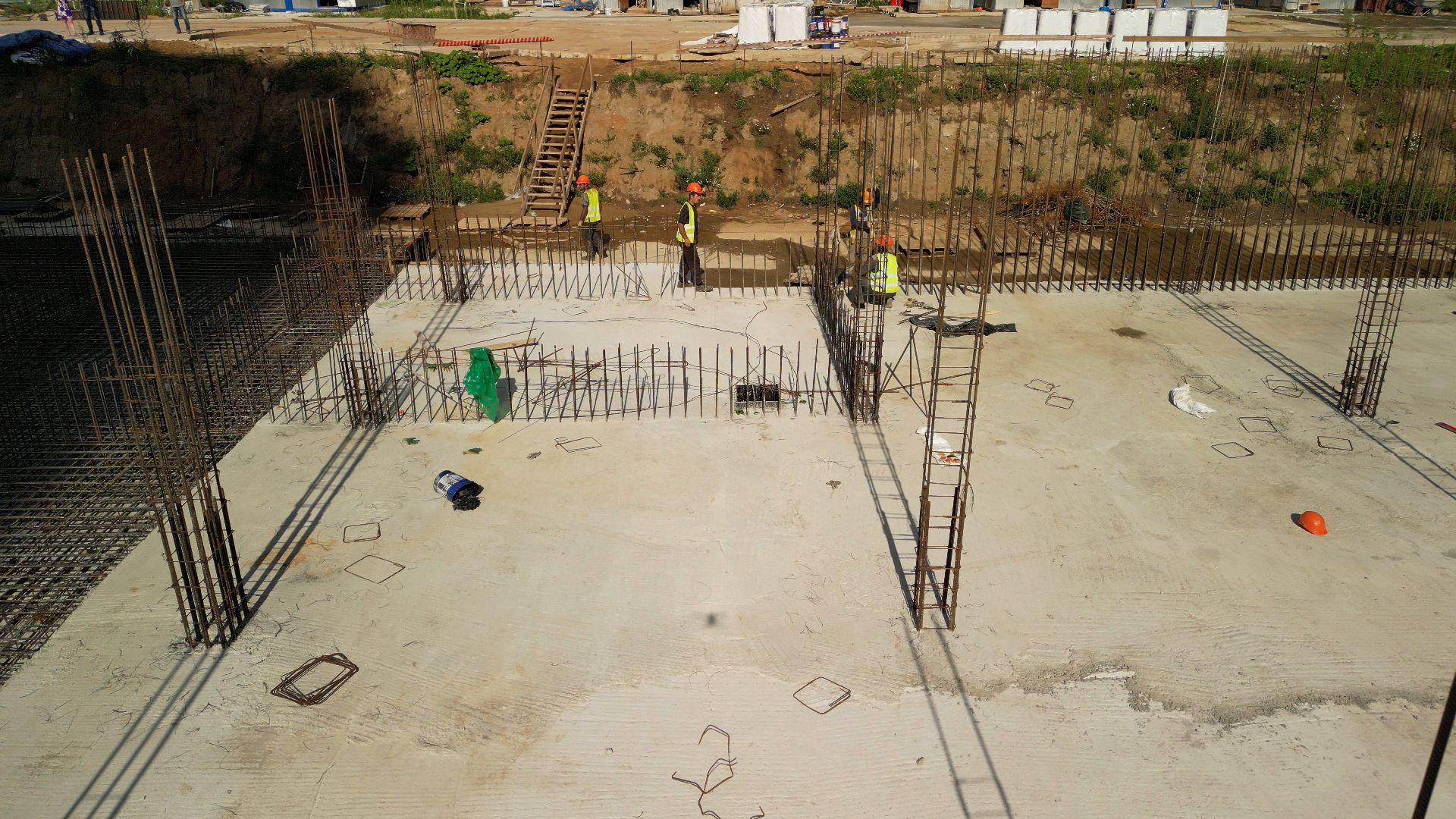 школа, строительство,видео с коптера,