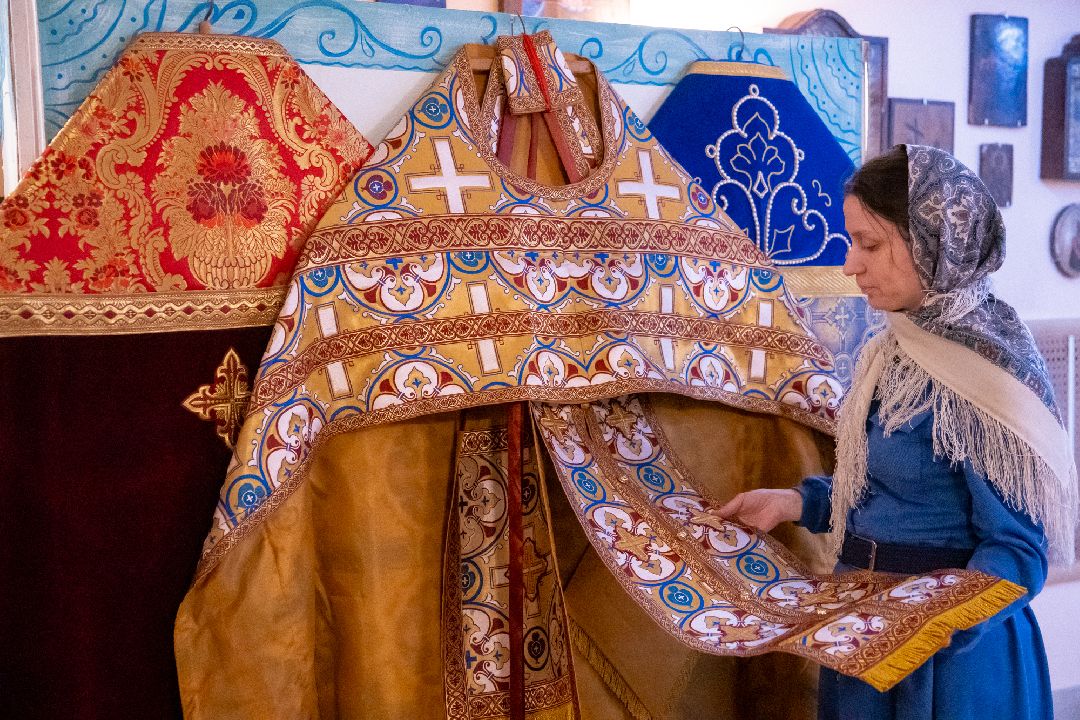 золотошвейка, Ликино-Дулево, женщина, Орехово-Зуево, благочиние, церковь, Орехово-Зуевский округ, швея