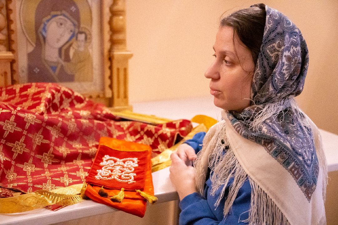 золотошвейка, Ликино-Дулево, женщина, Орехово-Зуево, благочиние, церковь, Орехово-Зуевский округ, швея