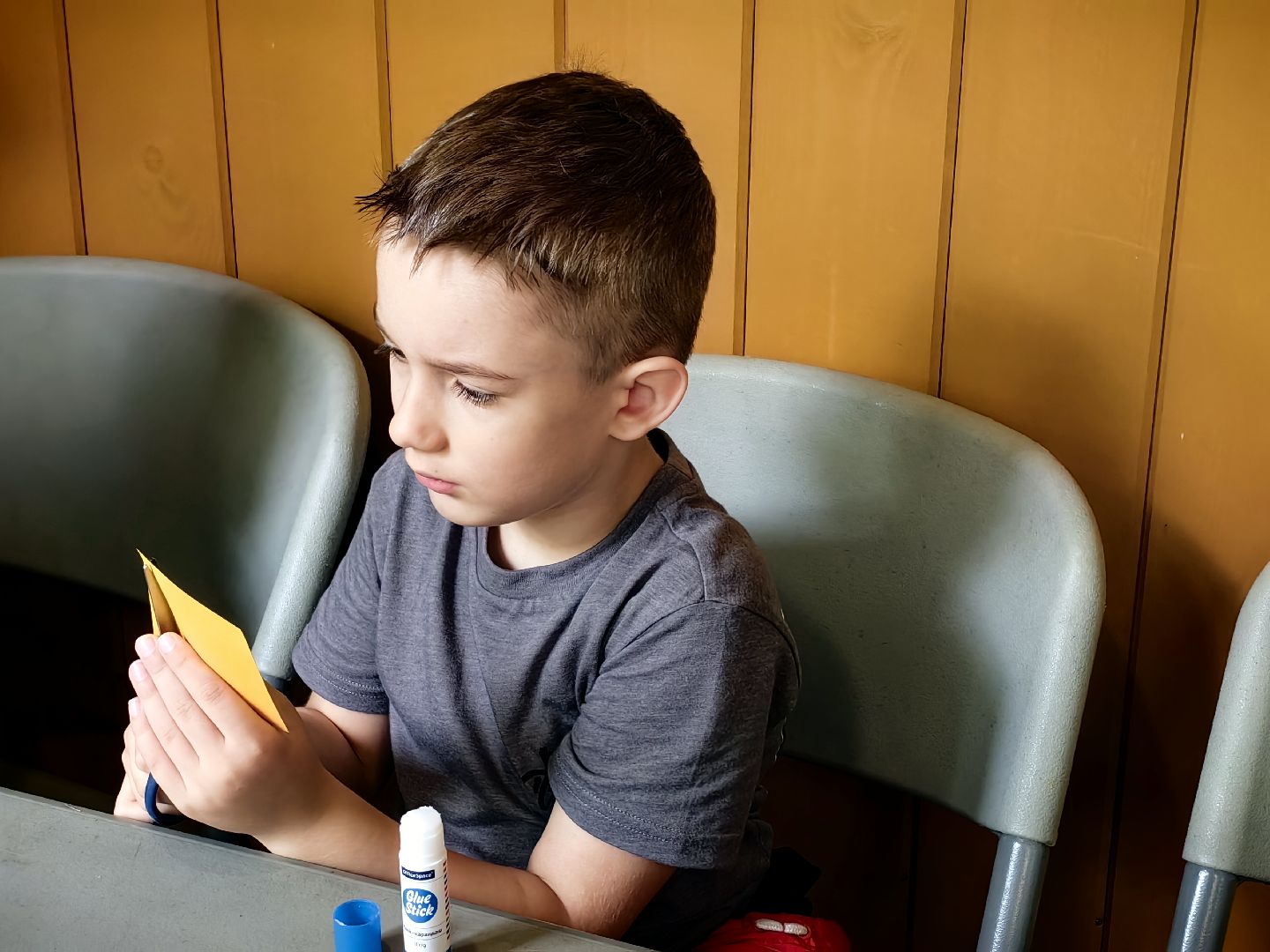 Мастер-класс, флаг, бумага, клей, парк