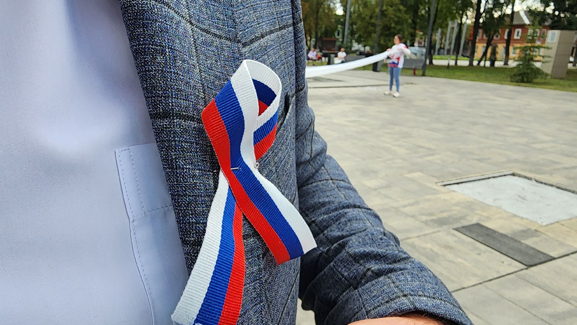 Егорьевск, молодежь, флаг, акция, триколор