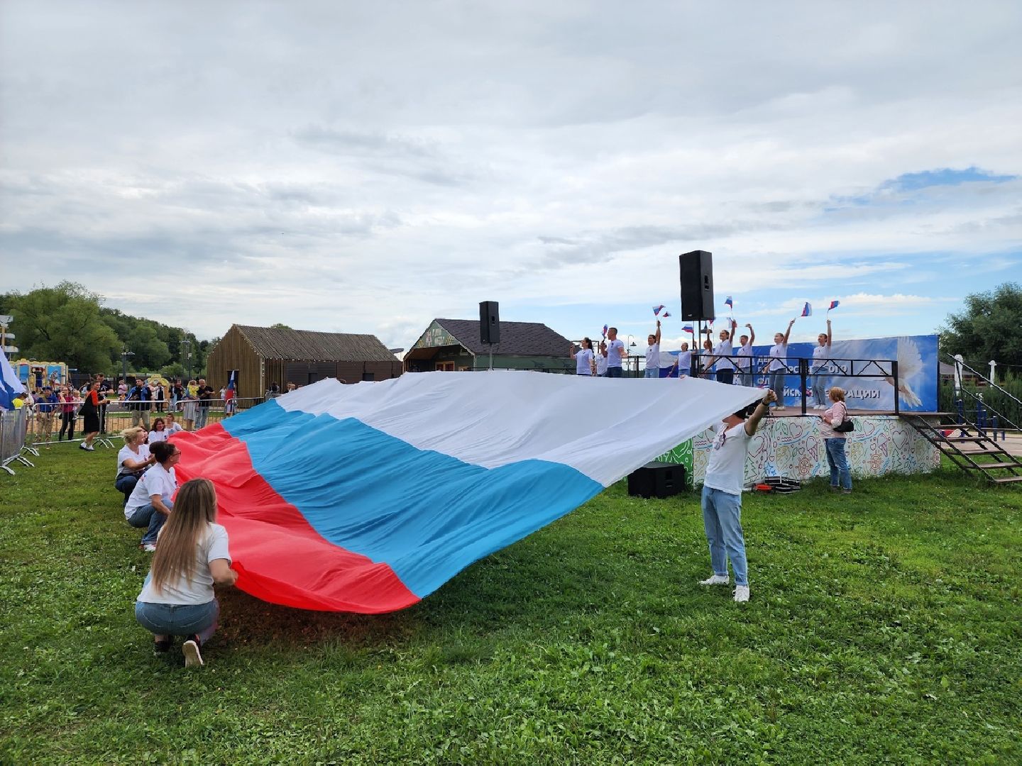 Солнечногорск, паспорта, триколор, День флага, общество