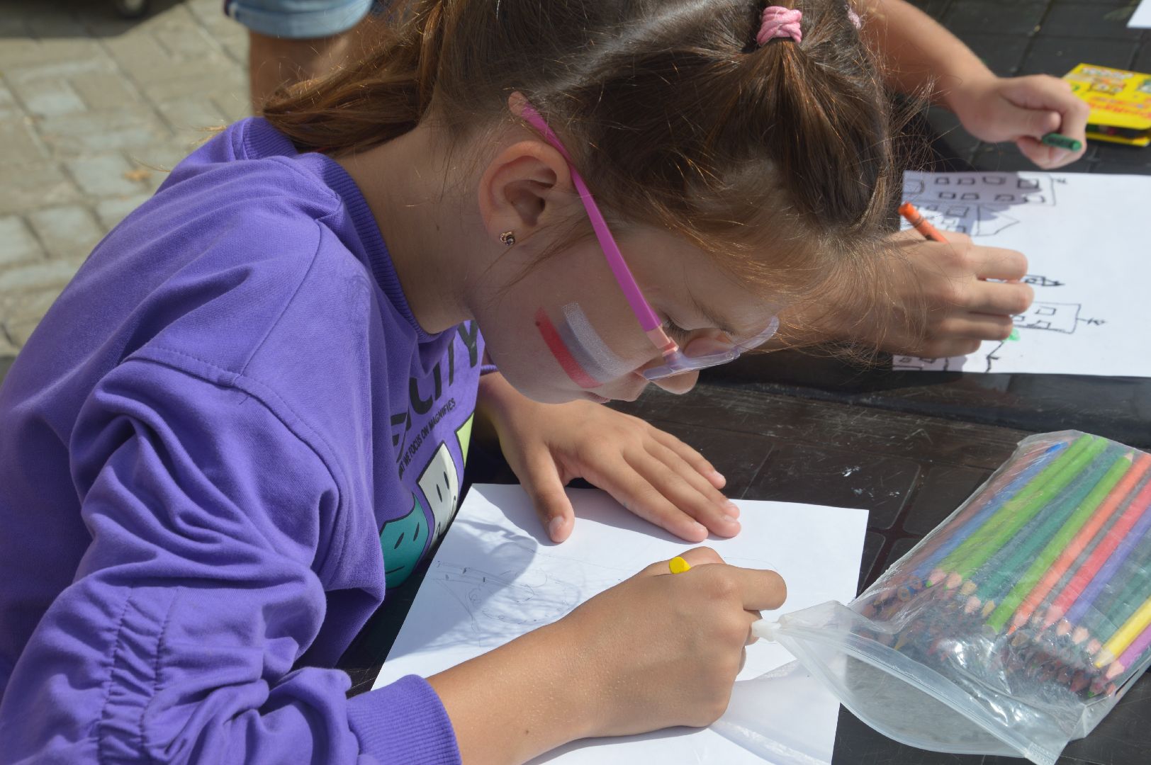 Шатура, День флага, парк, флешмоб, триколор