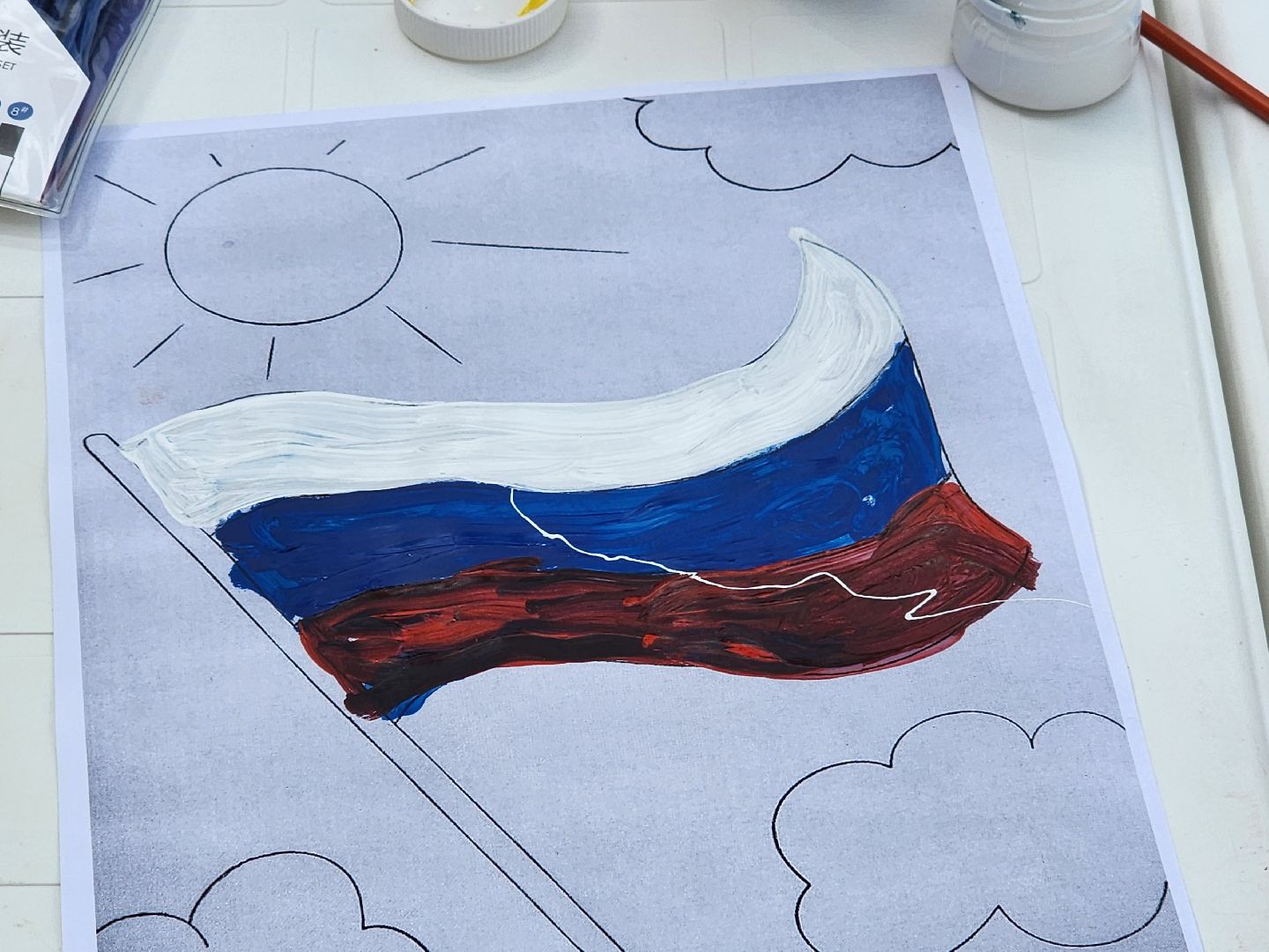 ивантеевка, день государственного флага россии, дети, мастер-класс,